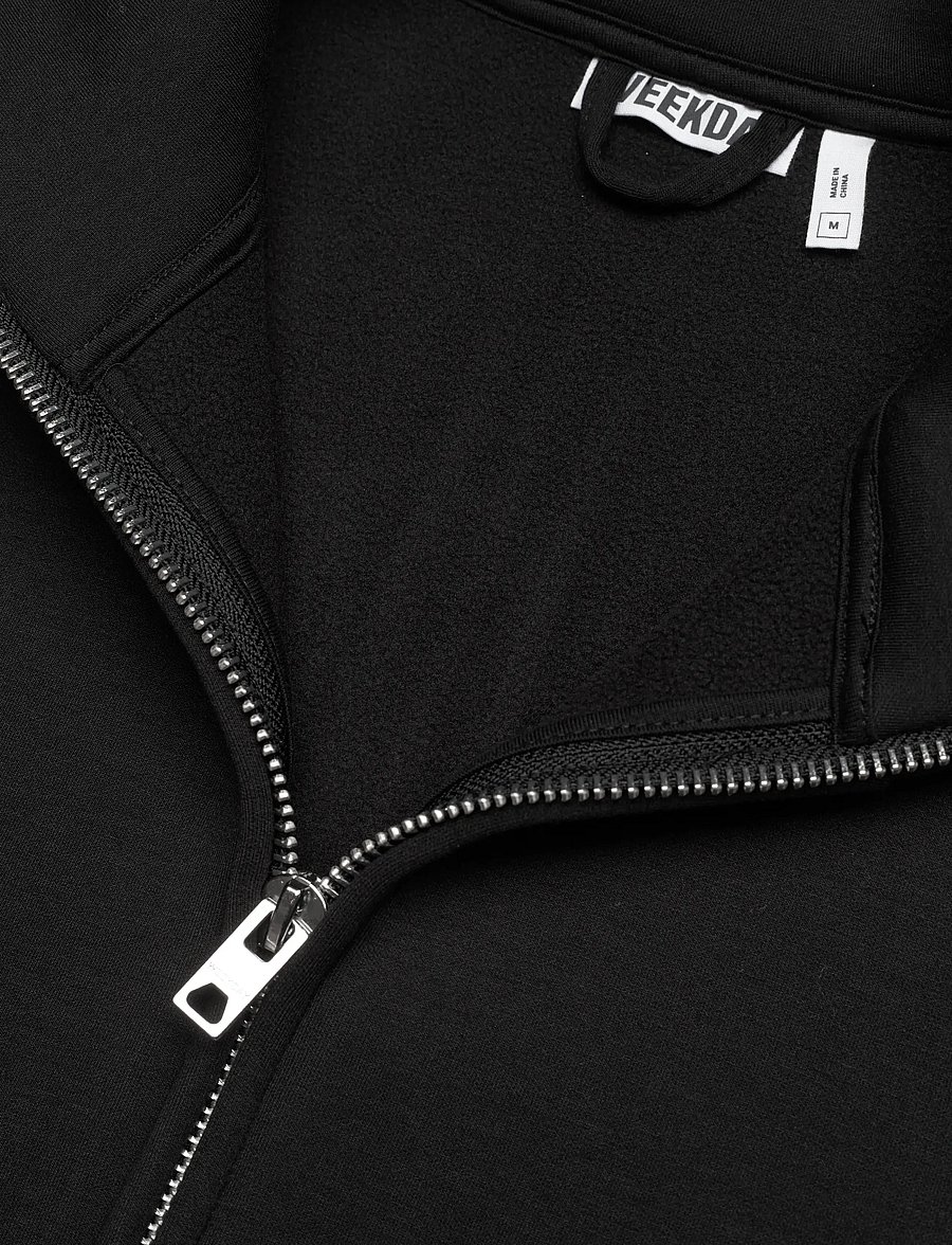 Weekday - Bonded Scuba Jacket - höstjackor - black - 2