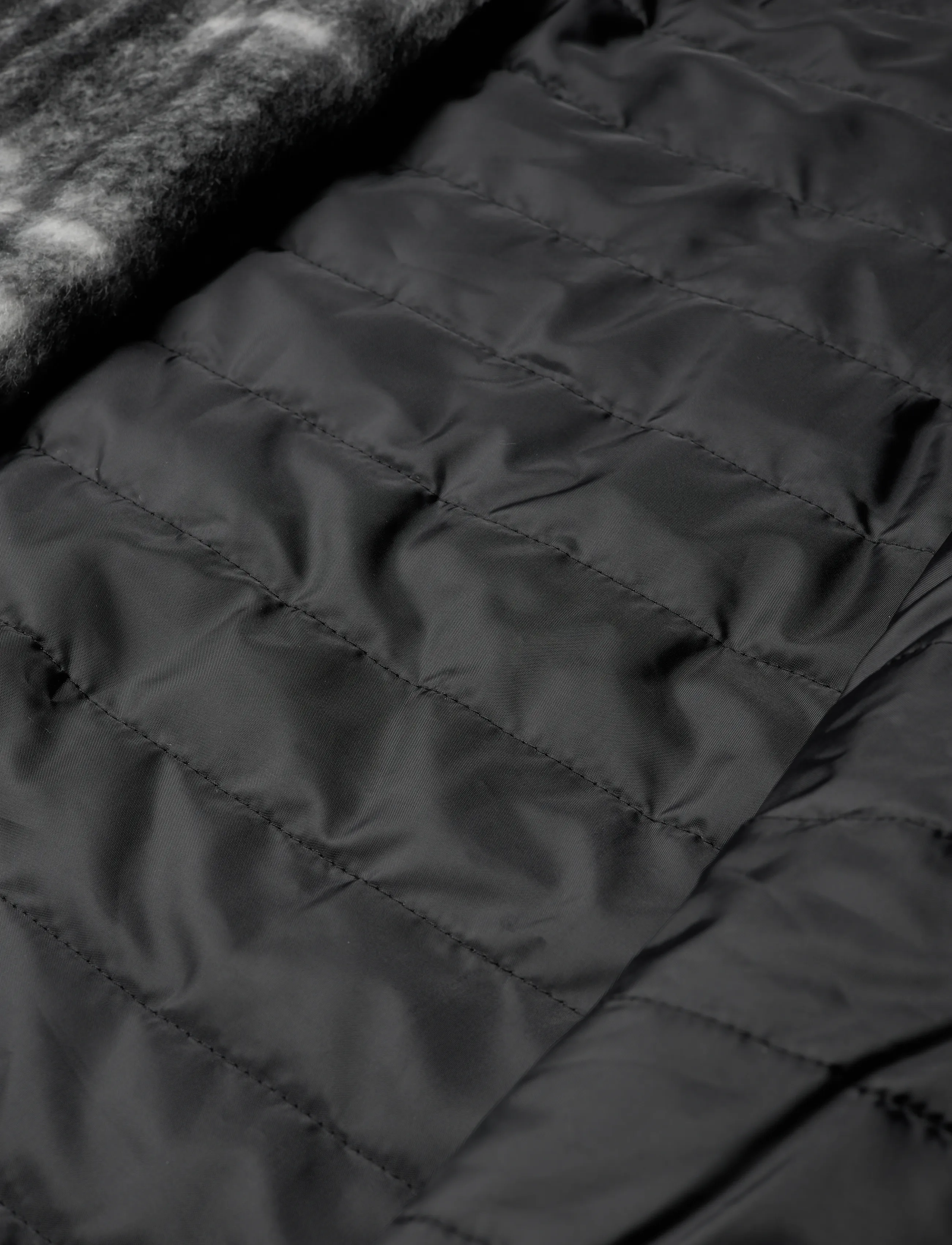 Weekday - Relaxed Wool-Blend Zip Jacket - jackor - black check - 4