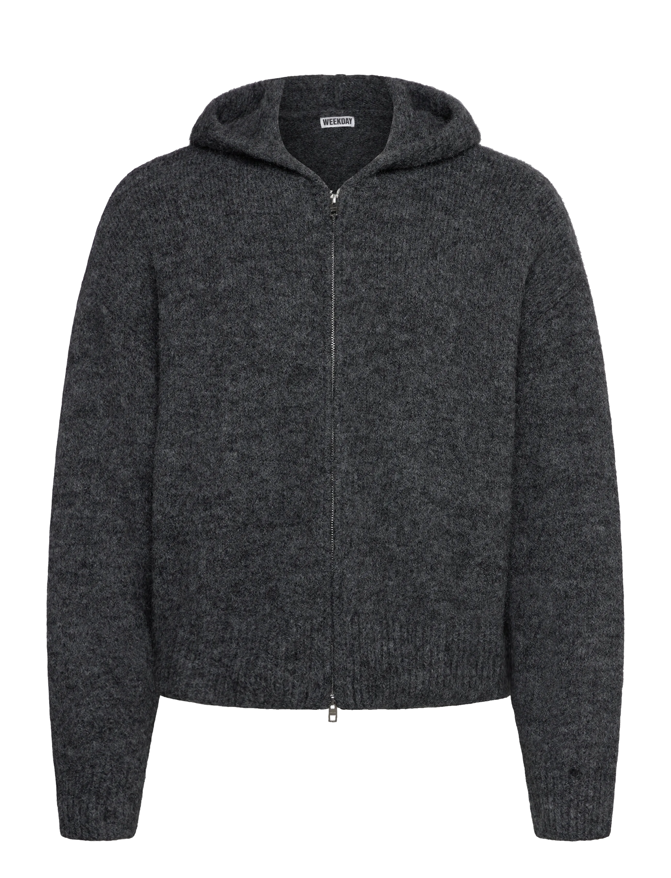 Weekday Boxy Woolblend Hoodie - Hyggelige looks - GREY MELANGE / grey