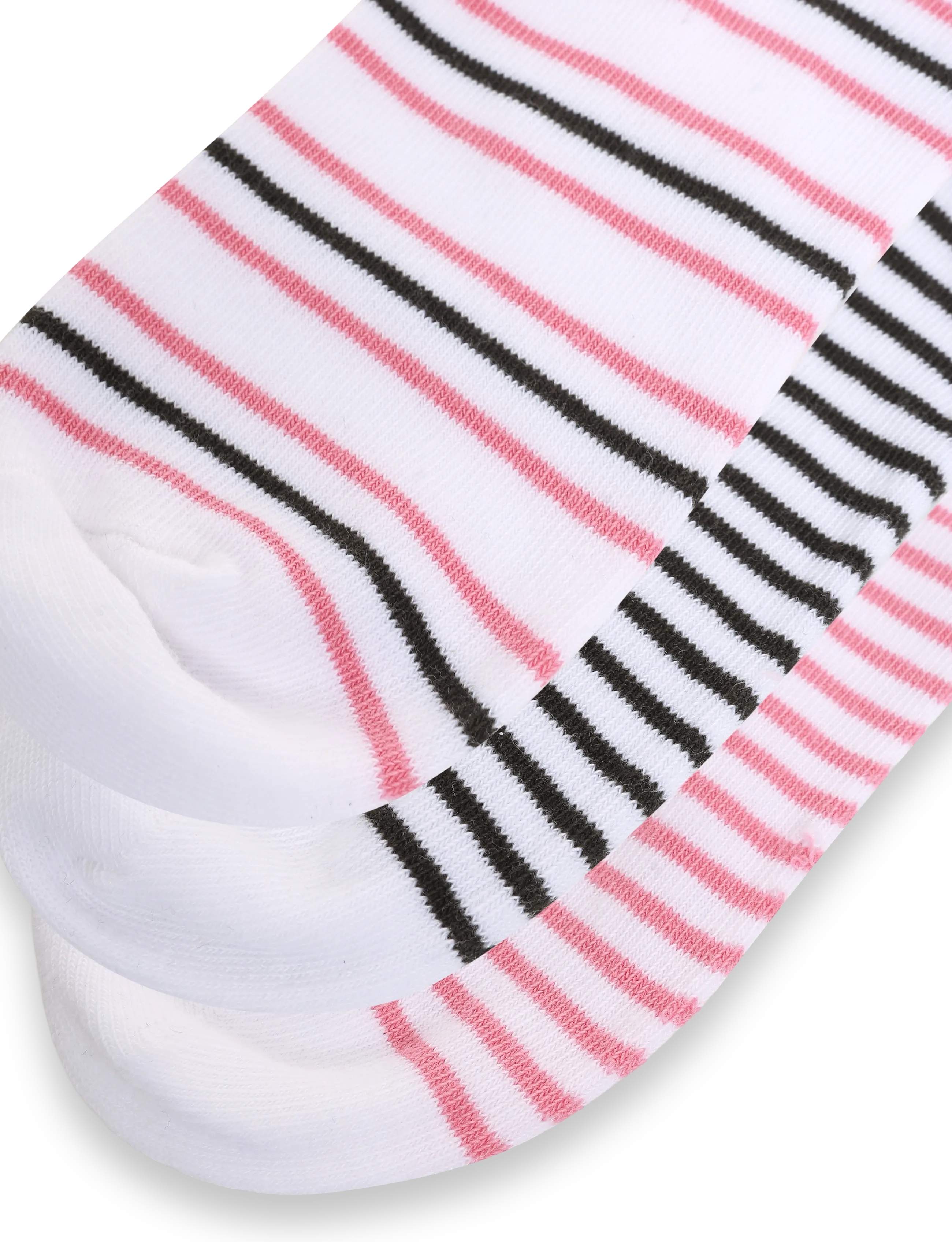 Weekday - 3-pack Striped Crew Socks - pink medium - 2