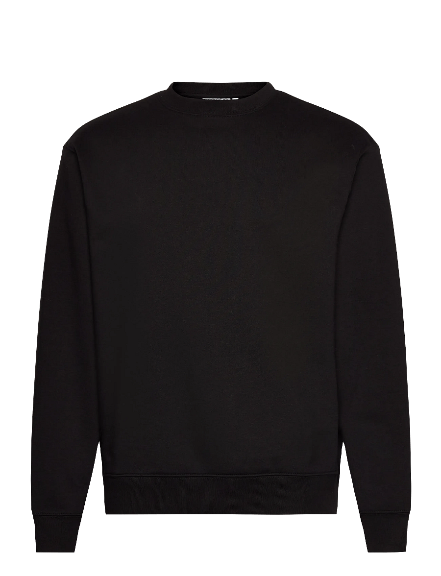 Weekday - Classic Sweatshirt - hettupeysur - black dark - 0