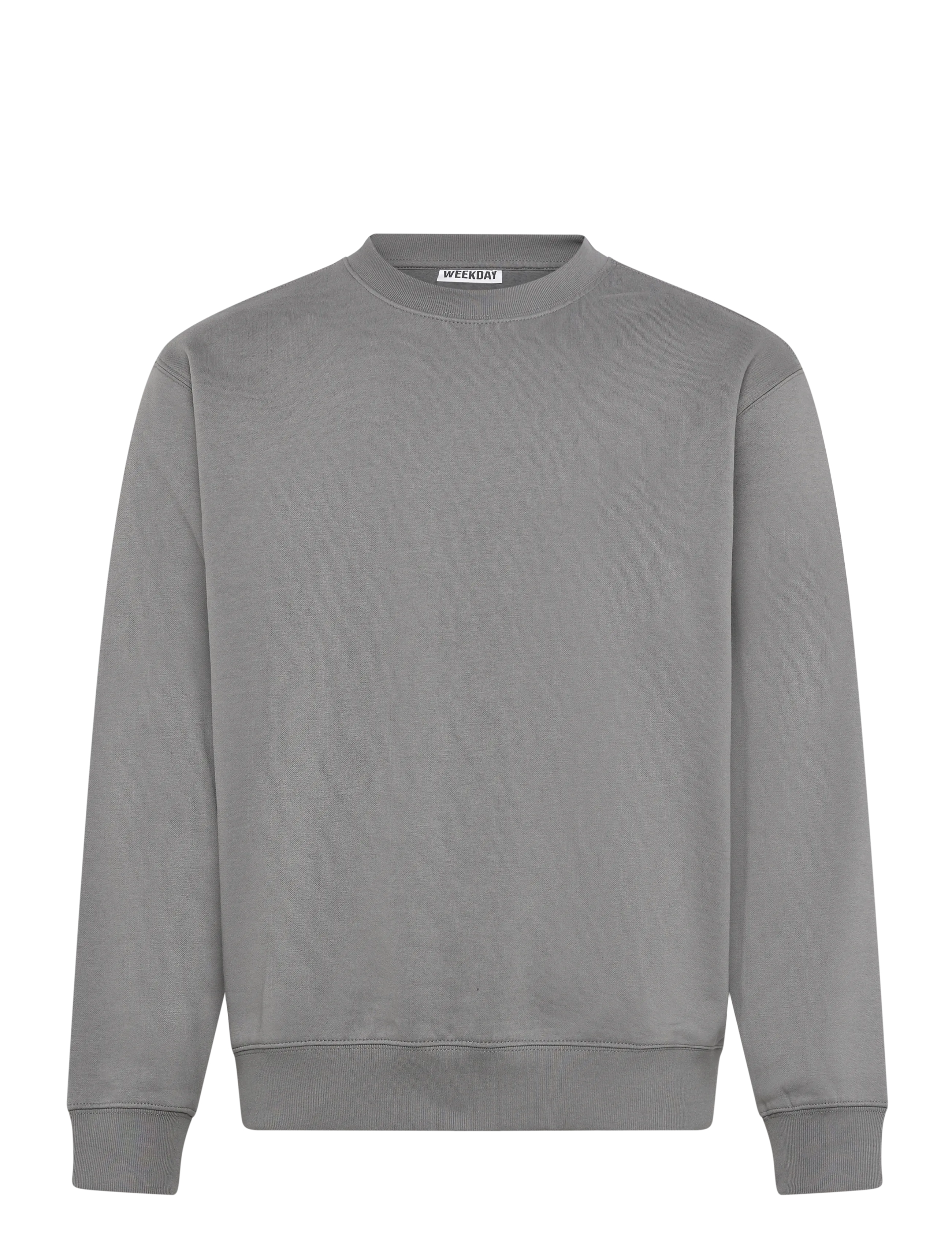 Weekday Classic Sweatshirt, S, Grey, Sweatshirts & Hættetrøjer > Sweatshirts, Herre