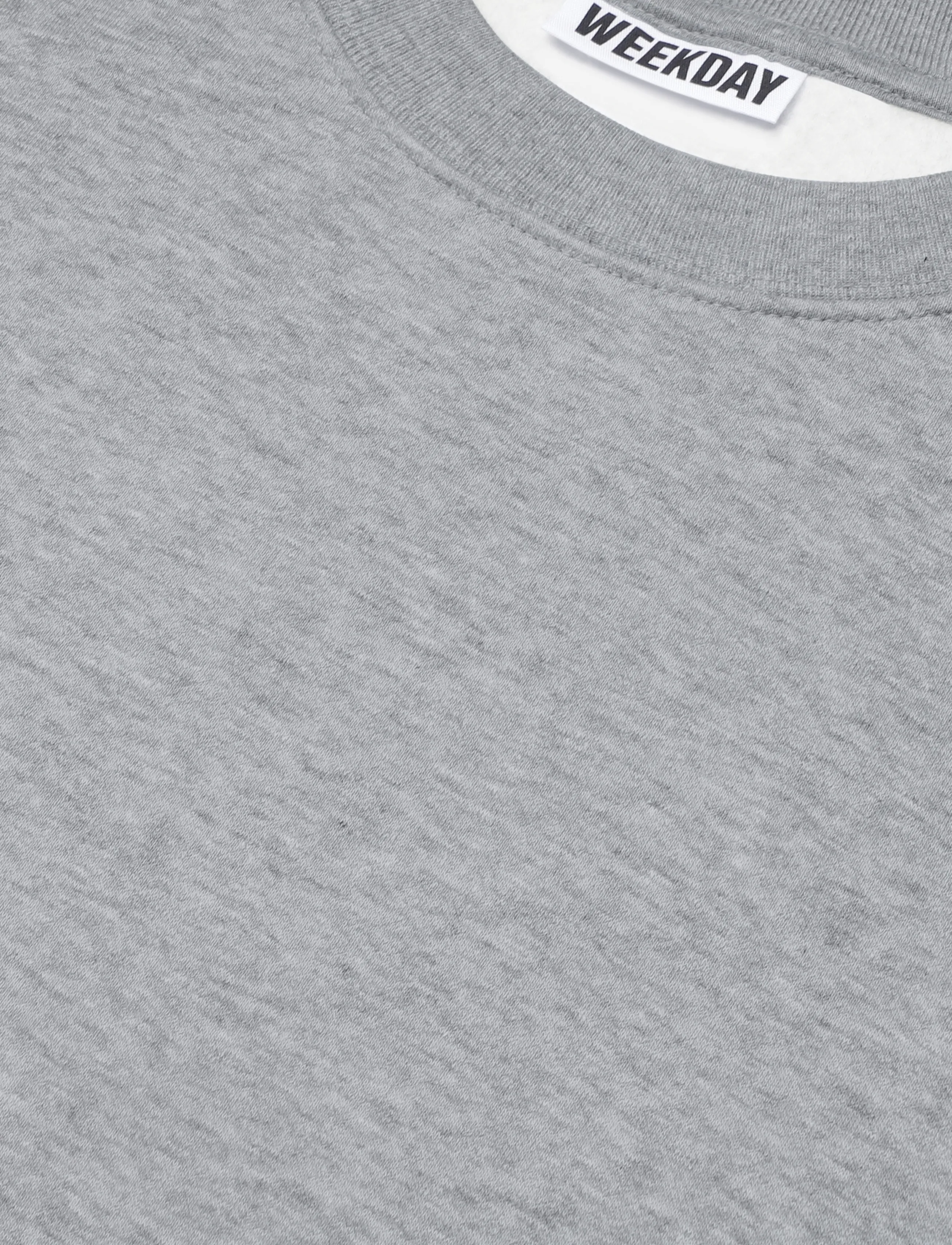 Weekday - Classic Sweatshirt - sweatshirts - grey melange - 2
