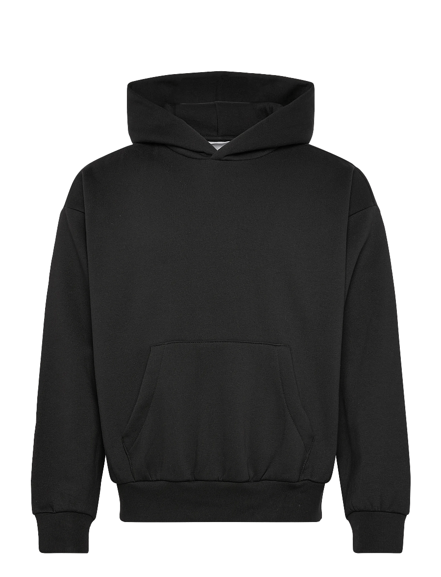 Weekday - Loose Fit Hoodie - hoodies - black - 0