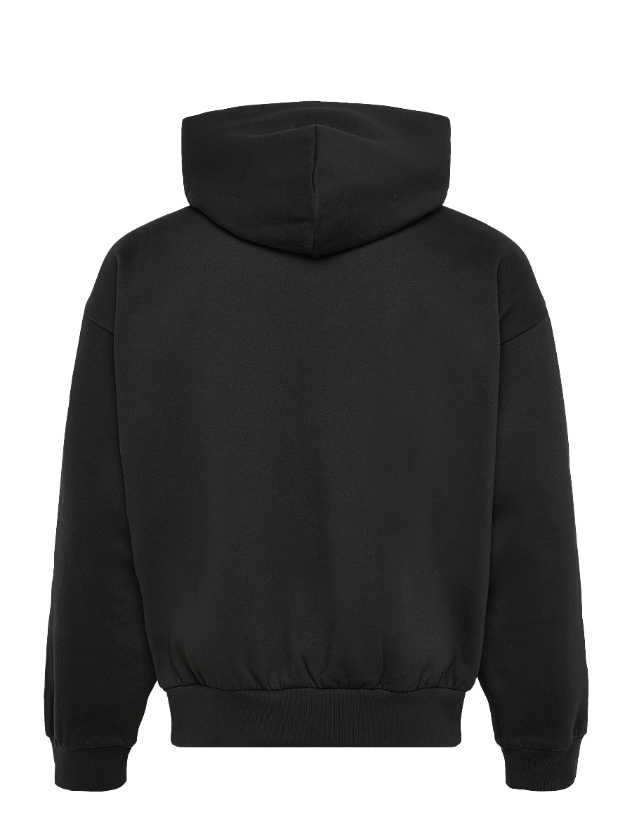 Weekday - Loose Fit Hoodie - hoodies - black - 1