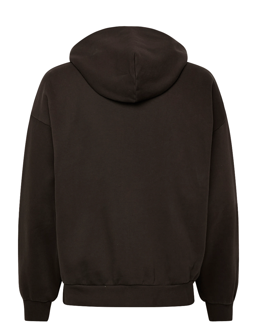 Weekday - Loose Fit Hoodie - kapuzenpullover - dark brown - 1