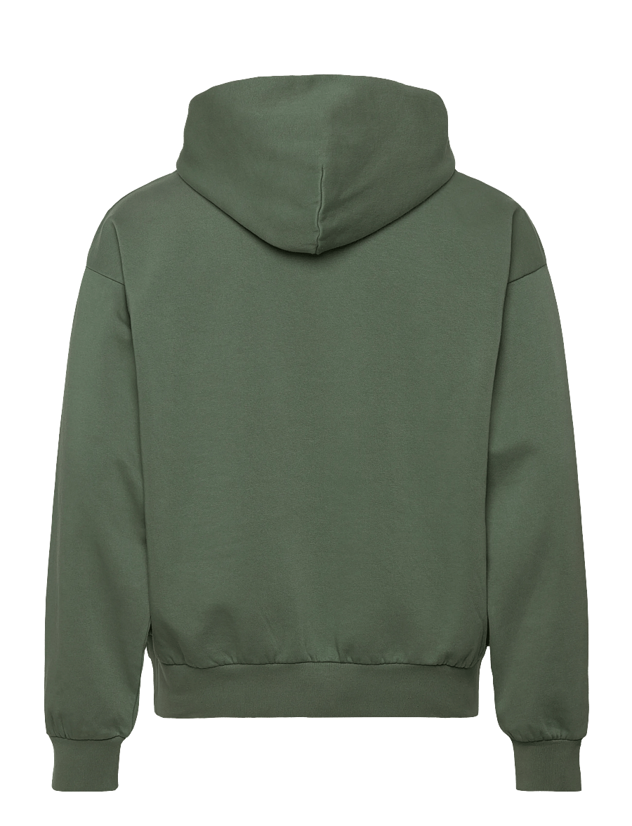 Weekday - Loose Fit Hoodie - kapuzenpullover - dark green pigment dye - 1