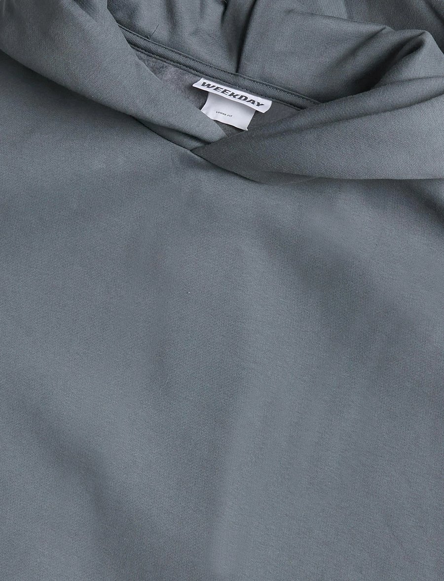 Weekday - Loose Fit Hoodie - hoodies - dark grey - 2