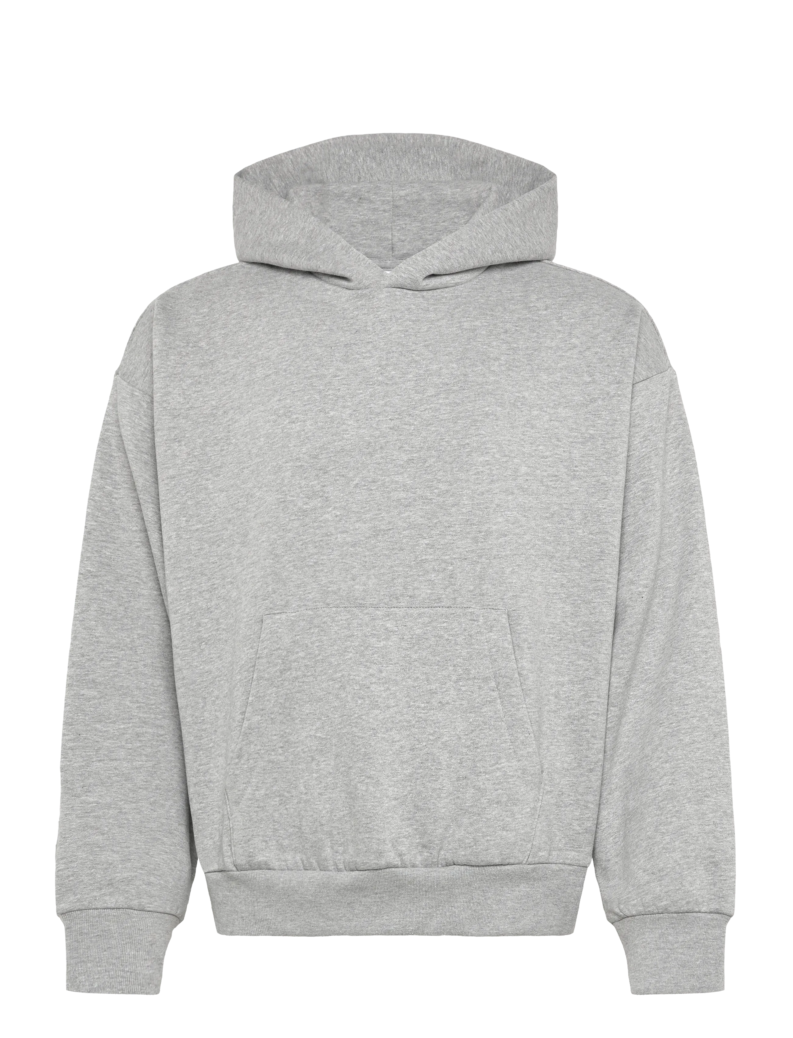 Loose Fit Hoodie - GREY MELANGE