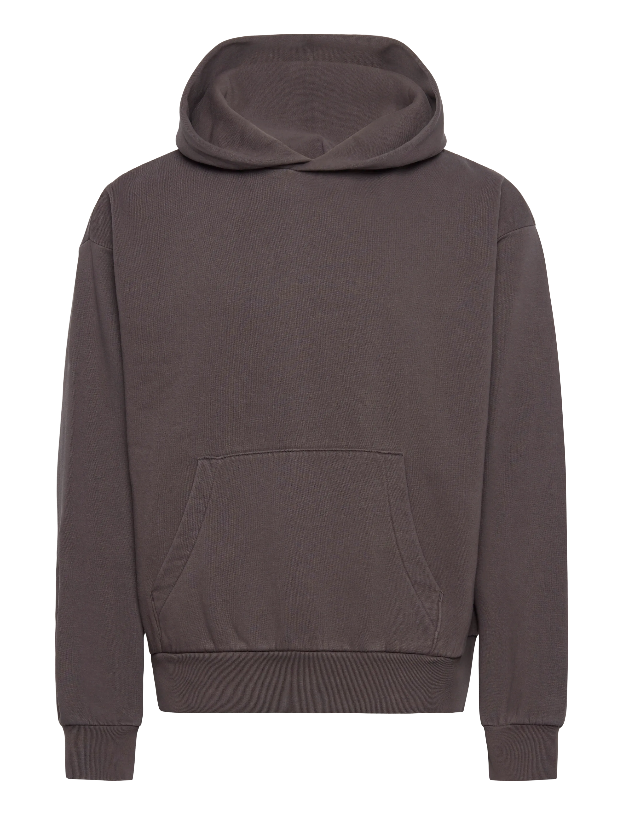 Loose Fit Hoodie - WASHED BROWN