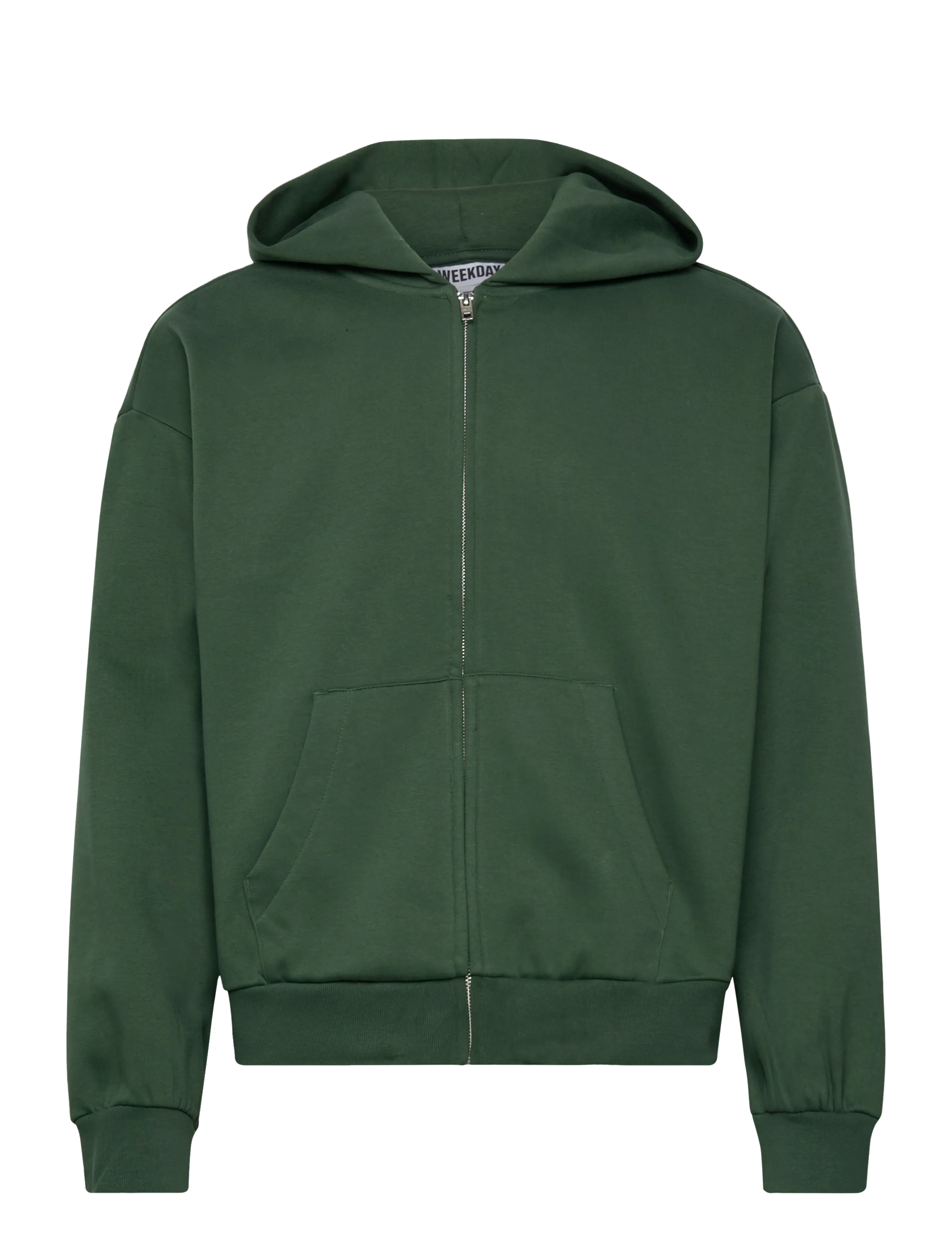 Weekday Loose Fit Zip Hoodie, M, Sweatshirts & Hoodies, Grün - Männerswear
