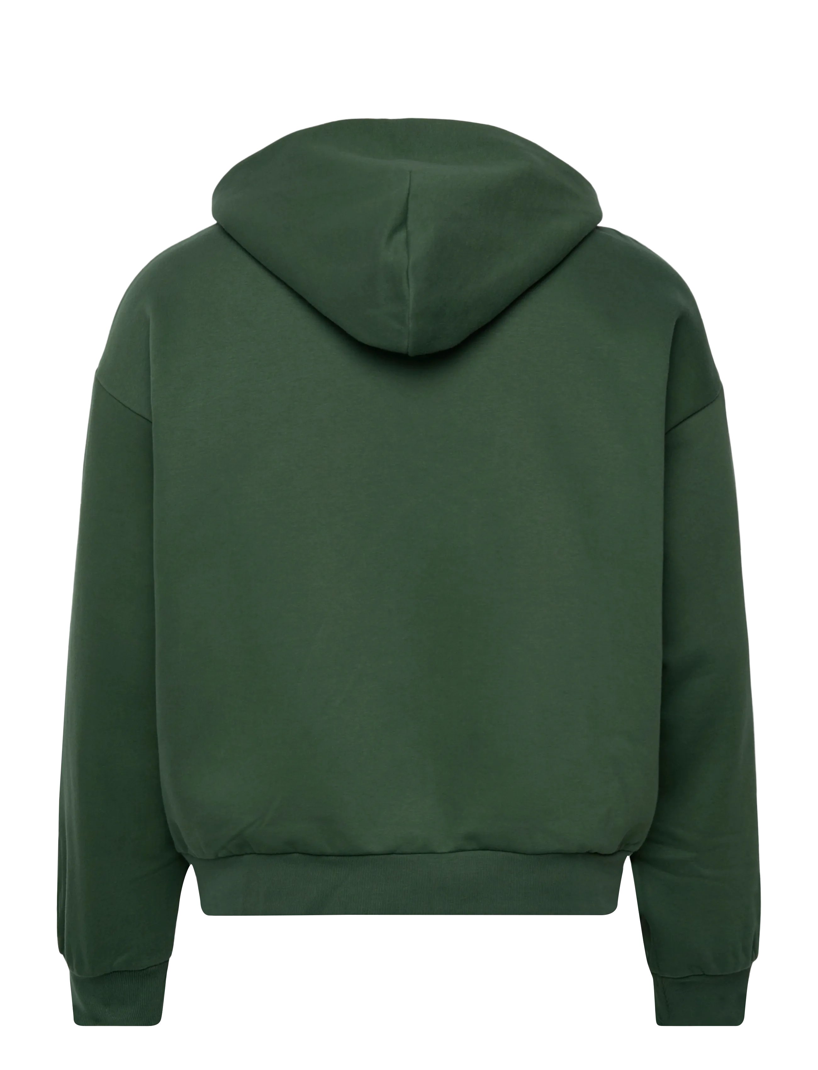 Weekday - Loose Fit Zip Hoodie - kapuutsiga dressipluusid - dark green - 1
