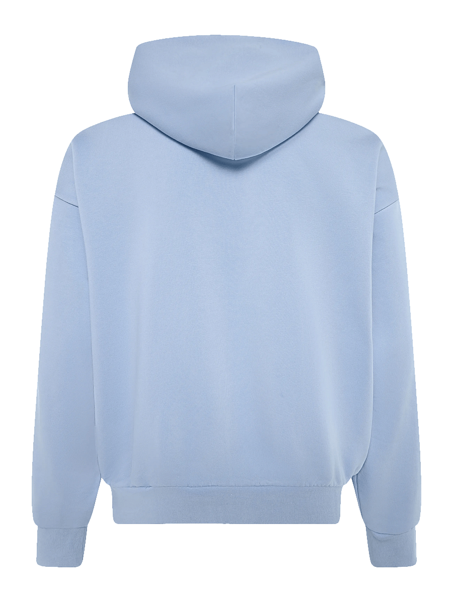 Weekday - Loose Fit Zip Hoodie - hoodies - light blue - 1