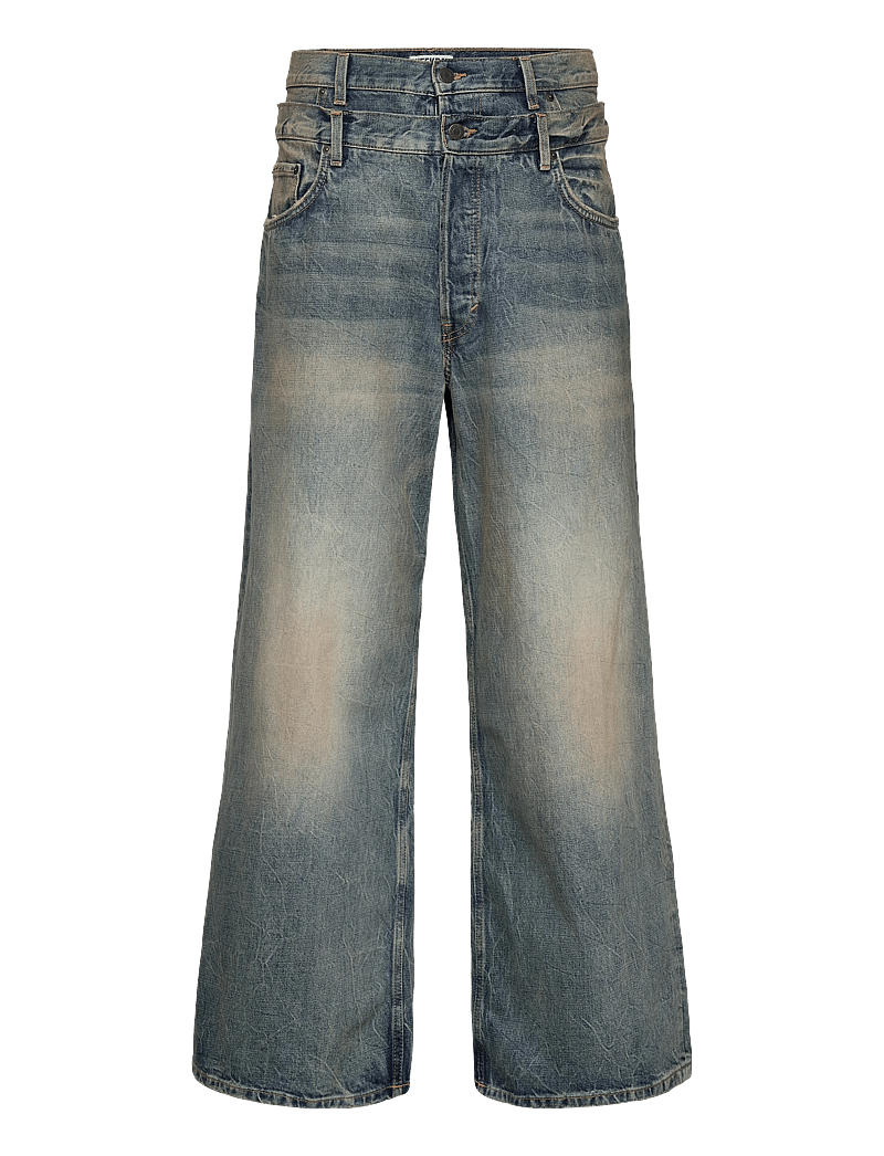 Weekday - Dual Waistband Jeans U - loose jeans - arizona blue - 1