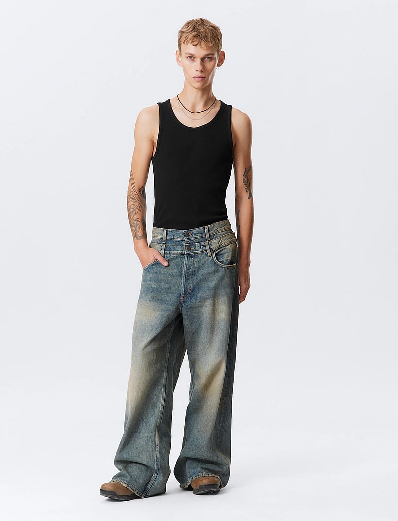 Weekday - Dual Waistband Jeans U - loose jeans - arizona blue - 3