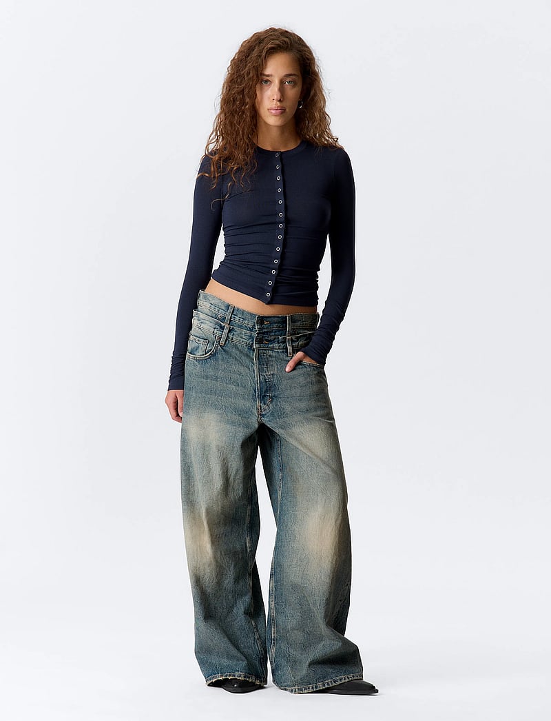 Weekday - Dual Waistband Jeans U - loose jeans - arizona blue - 4