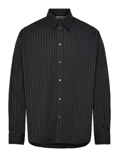 Oversized Button-Up Poplin Shirt - Casual