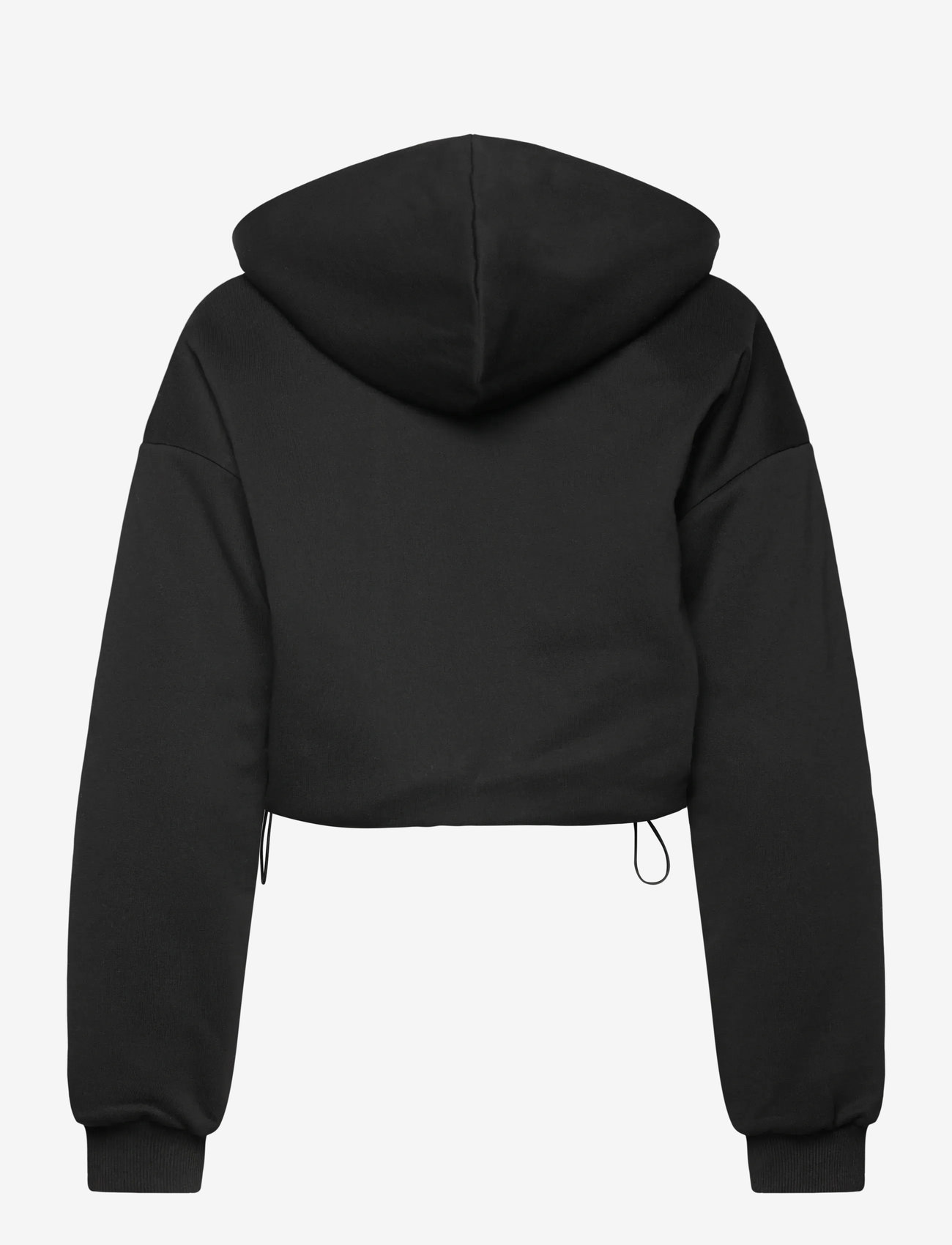 Weekday - Oversized Fleece Zip Hoodie - mellanlager - black - 1