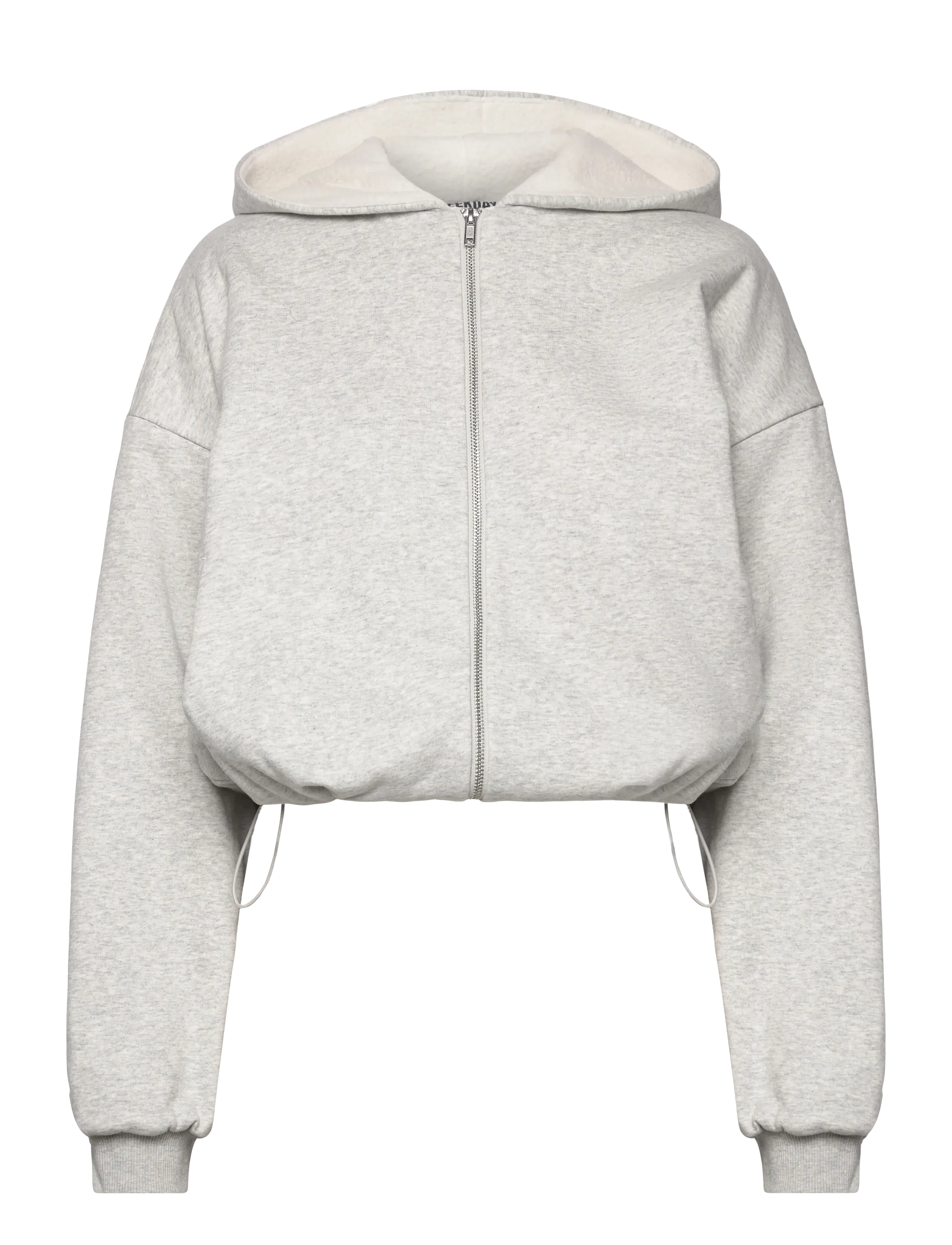 Weekday Oversized Fleece Zip Hoodie - Fleece og mellemlag - GREY MELANGE / grey