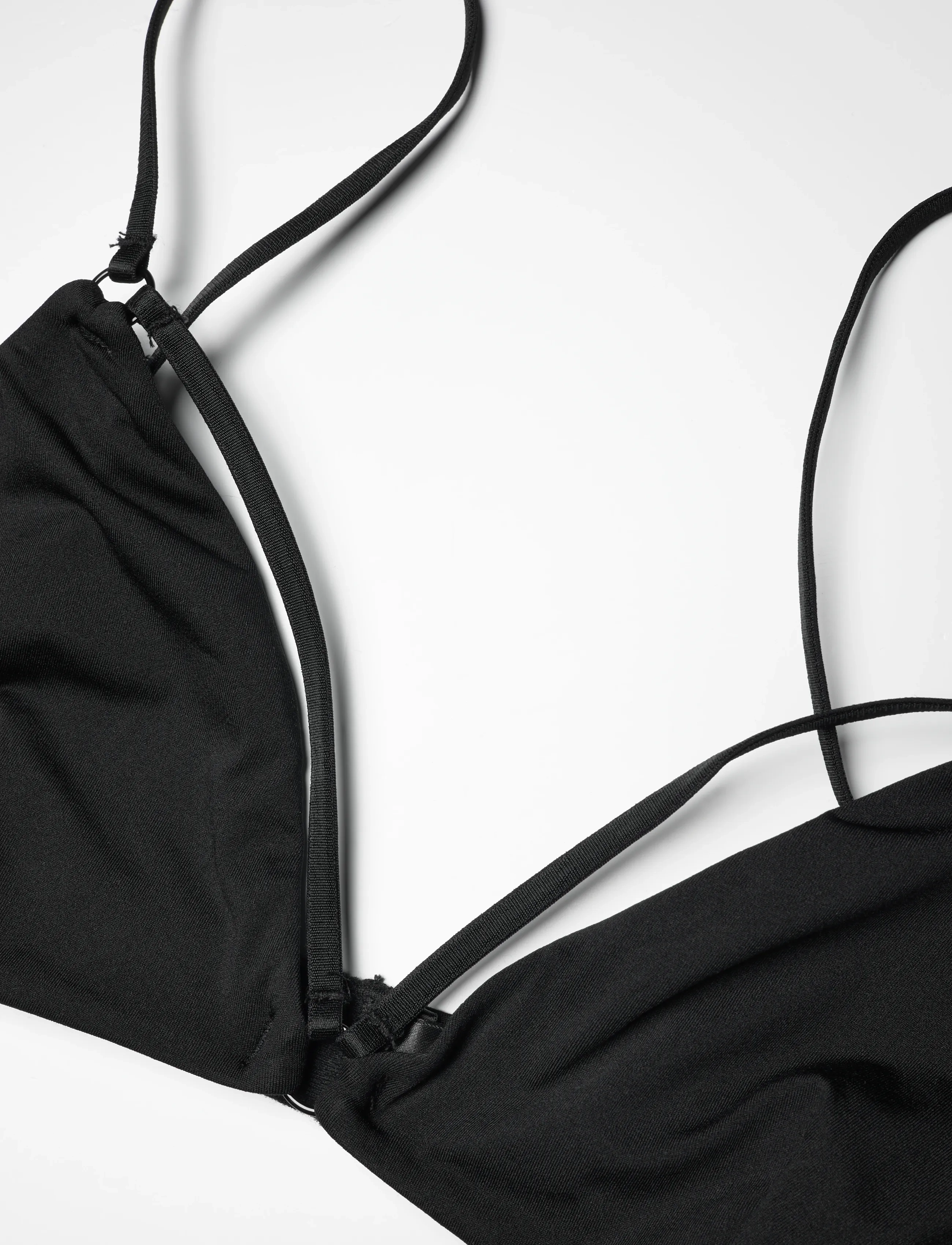 Weekday - Soft Strap Triangle Bra - non wired bras - black - 2
