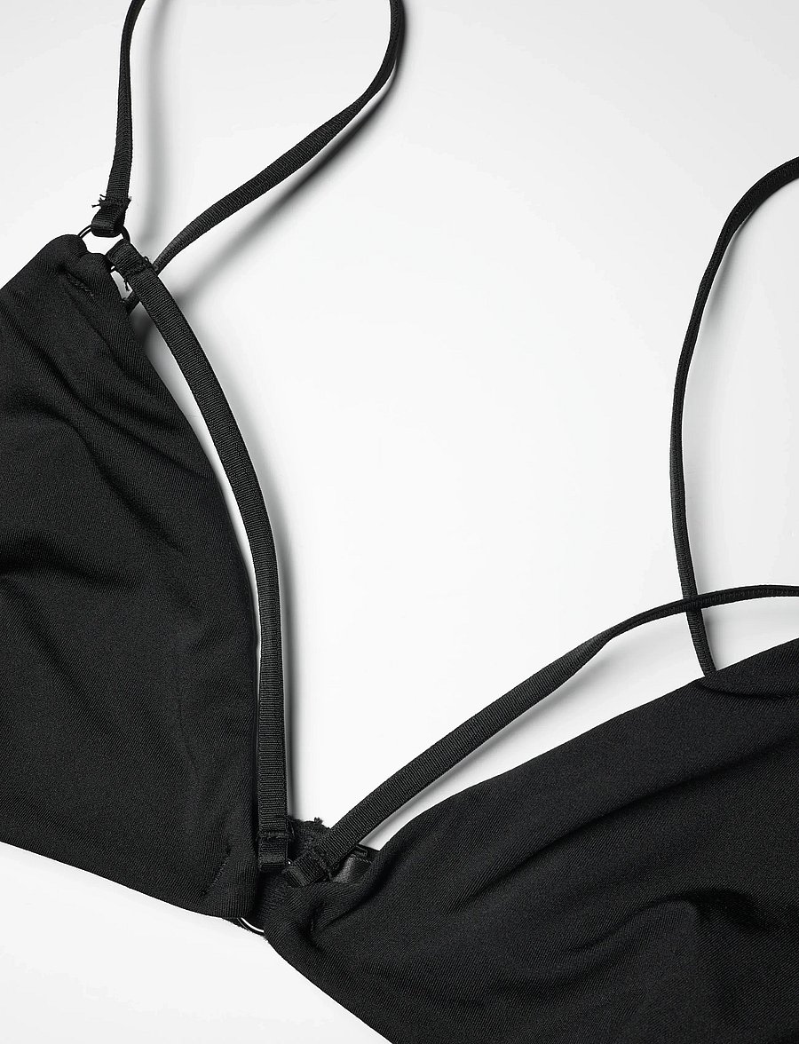 Weekday - Soft Strap Triangle Bra - bügellose bhs - black - 2