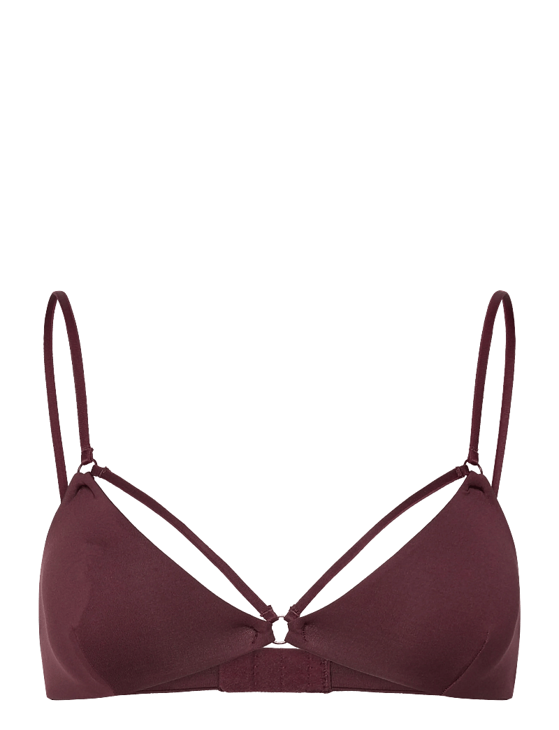 Weekday - Soft Strap Triangle Bra - bh'er uden bøjle - burgundy - 0