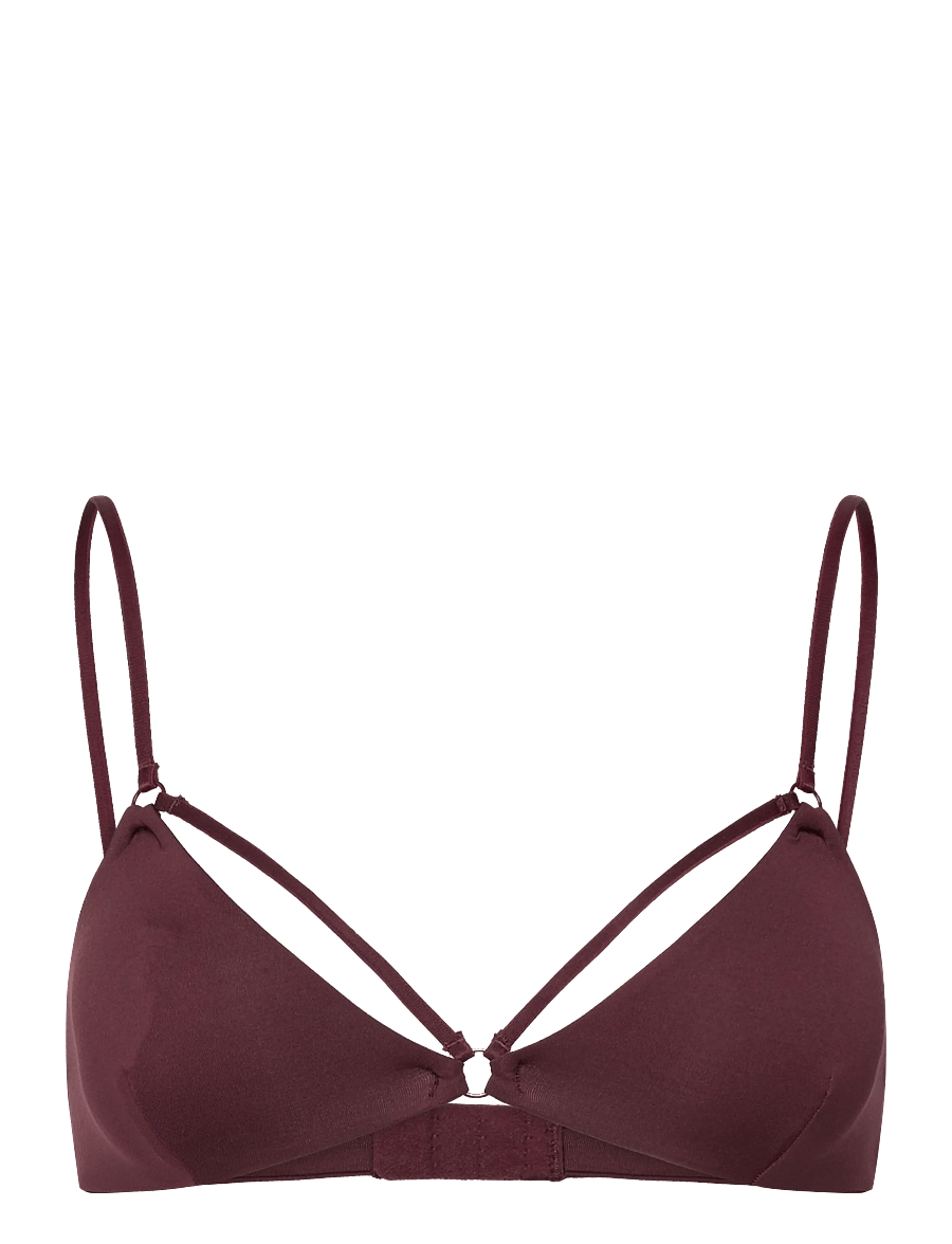 Weekday - Soft Strap Triangle Bra - tugikaarteta rinnahoidjad - burgundy - 0