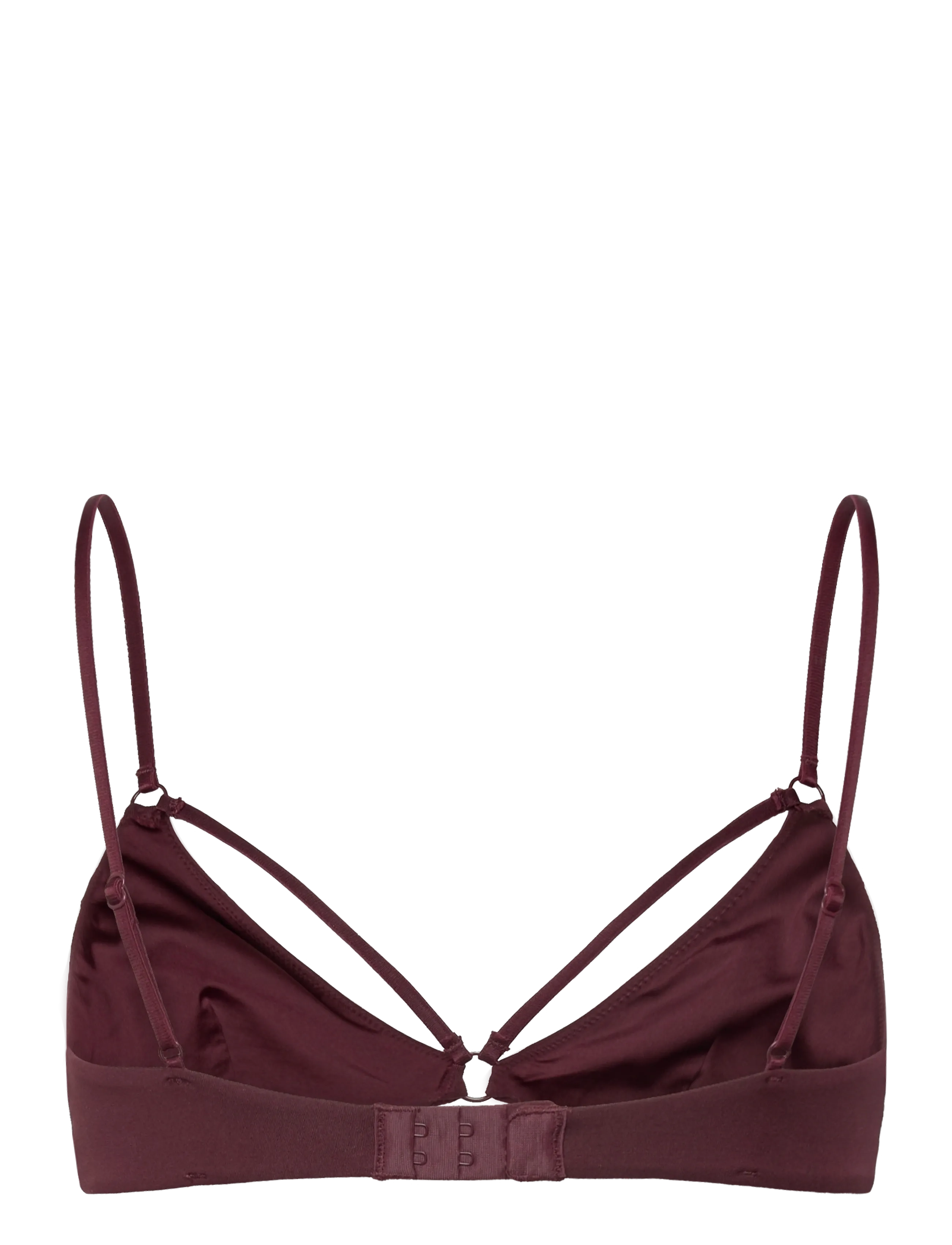 Weekday - Soft Strap Triangle Bra - tugikaarteta rinnahoidjad - burgundy - 1