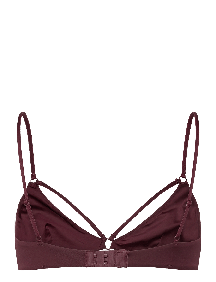 Weekday - Soft Strap Triangle Bra - tugikaarteta rinnahoidjad - burgundy - 1