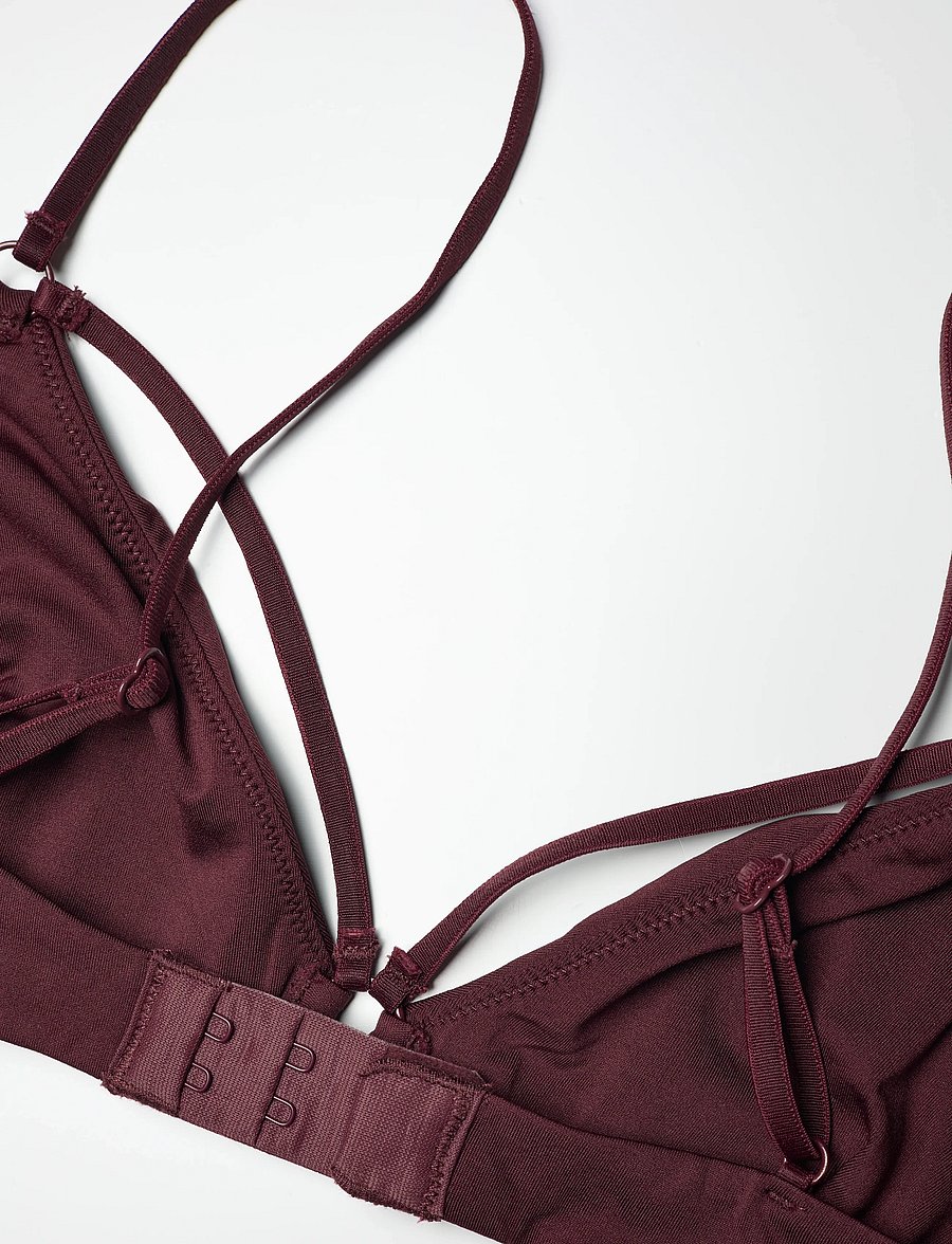 Weekday - Soft Strap Triangle Bra - tugikaarteta rinnahoidjad - burgundy - 3