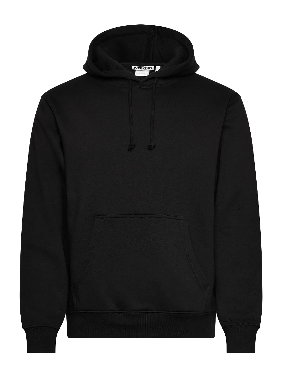 Weekday - Classic Hoodie - kapuzenpullover - black - 0