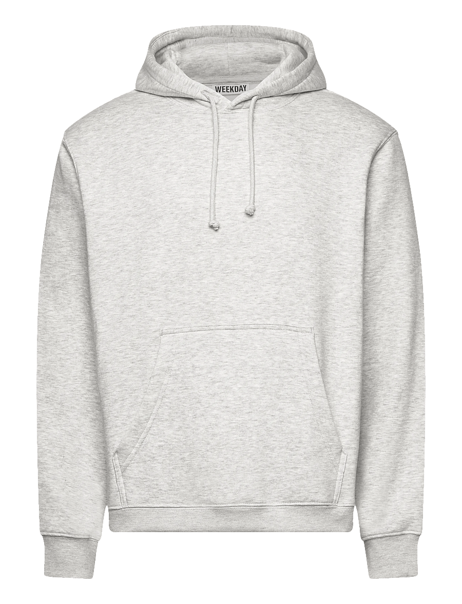 Weekday - Classic Hoodie - kapuzenpullover - grey melange - 0