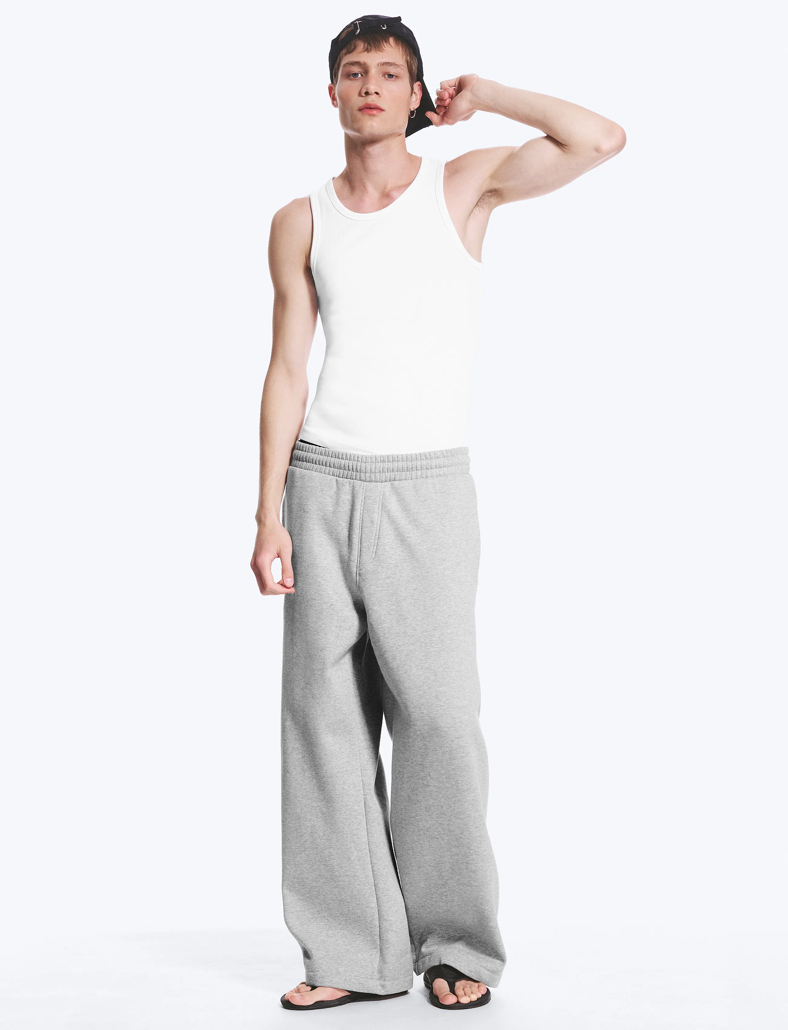 Weekday Loose Sweatpants, Mænd, Løse Sweatpants, Grå, Str: XS