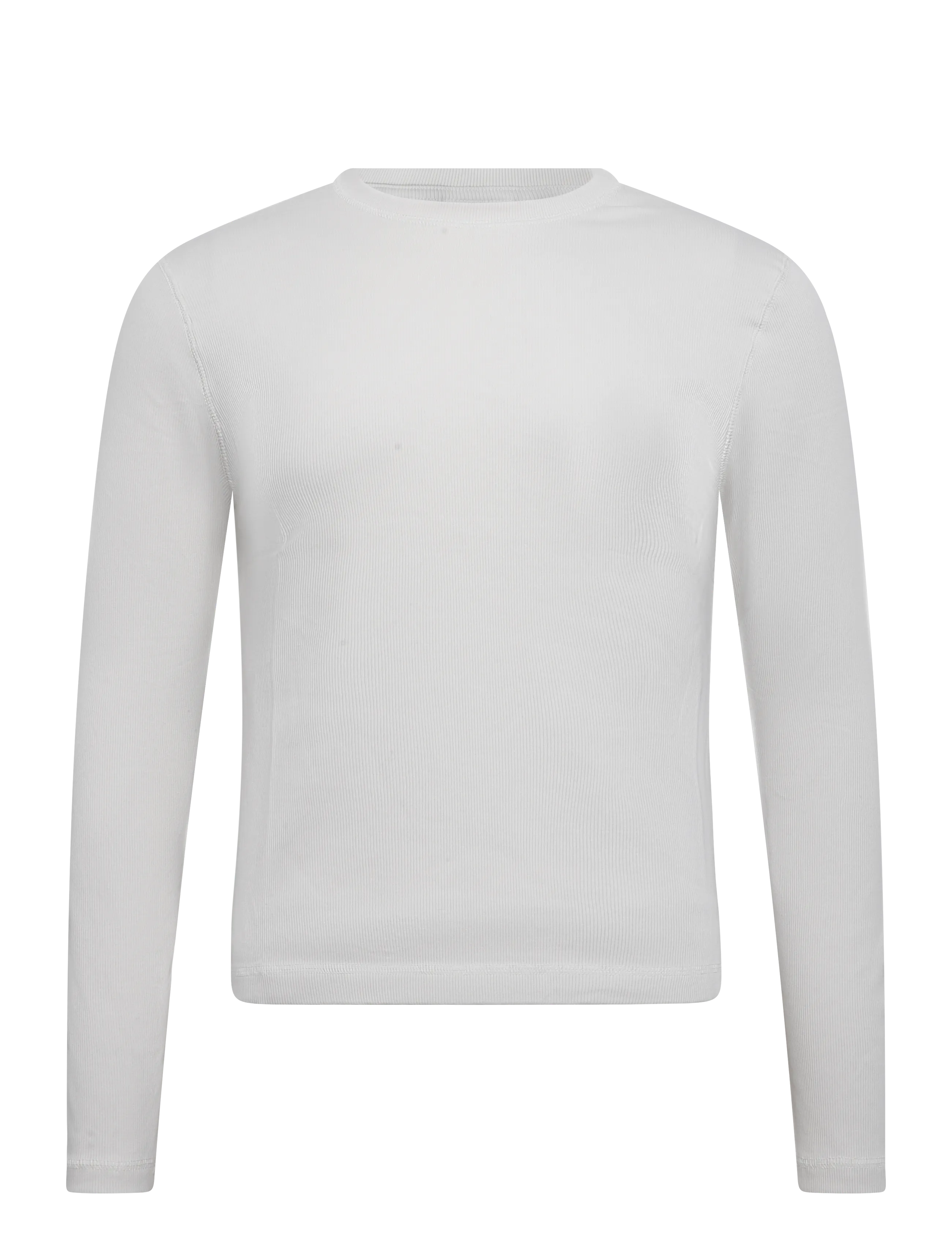 Ribbed Long-Sleeved T-Shirt