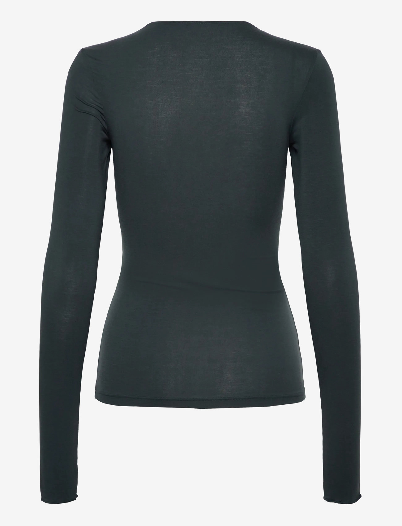 Weekday - Fitted Long Sleeve Top - green dark - 1