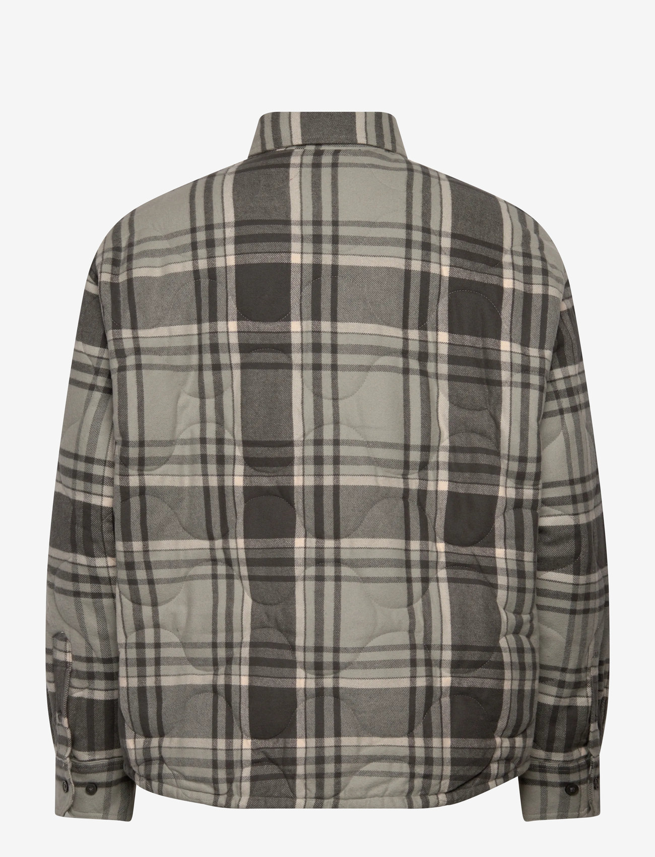 Weekday - Padded Flannel Overshirt Jacket - shop efter anledning - grey check - 1