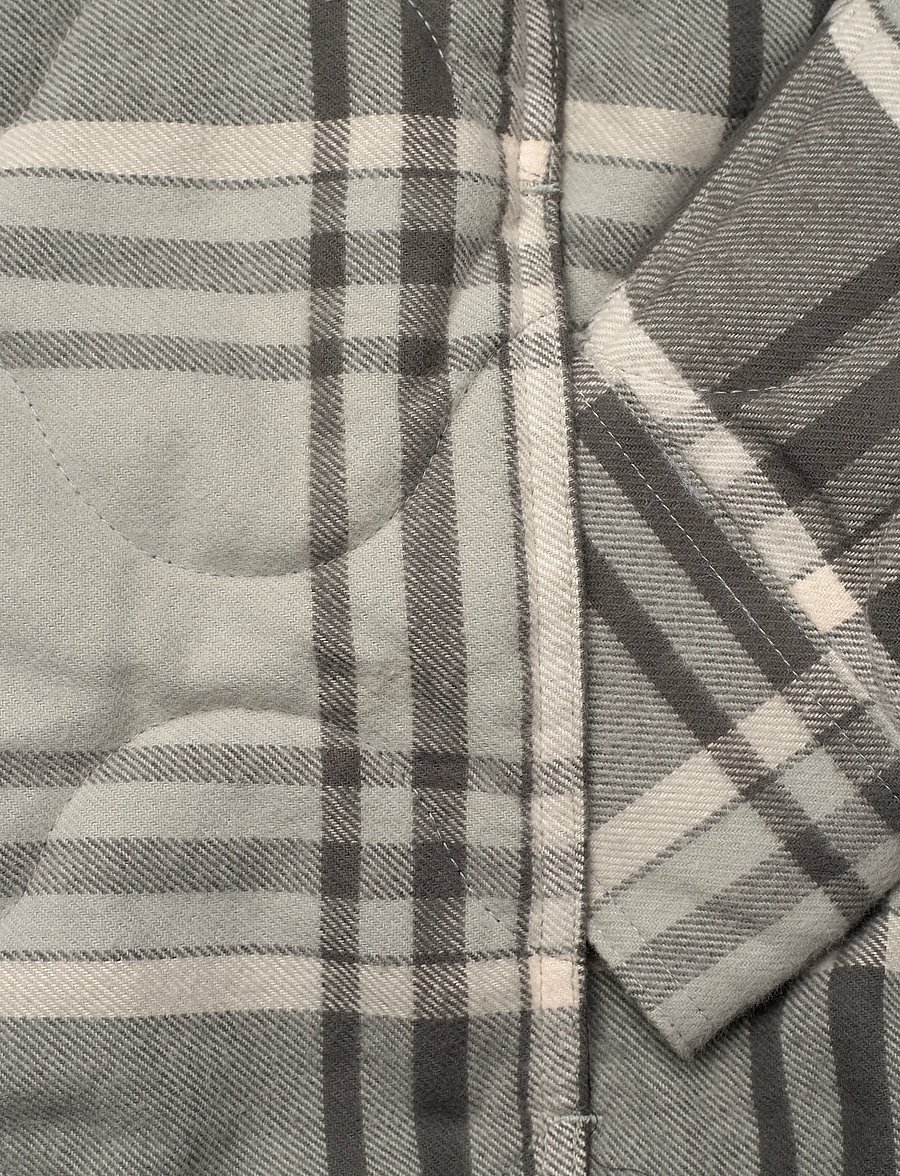Weekday - Padded Flannel Overshirt Jacket - shoppa efter tillfälle - grey check - 3