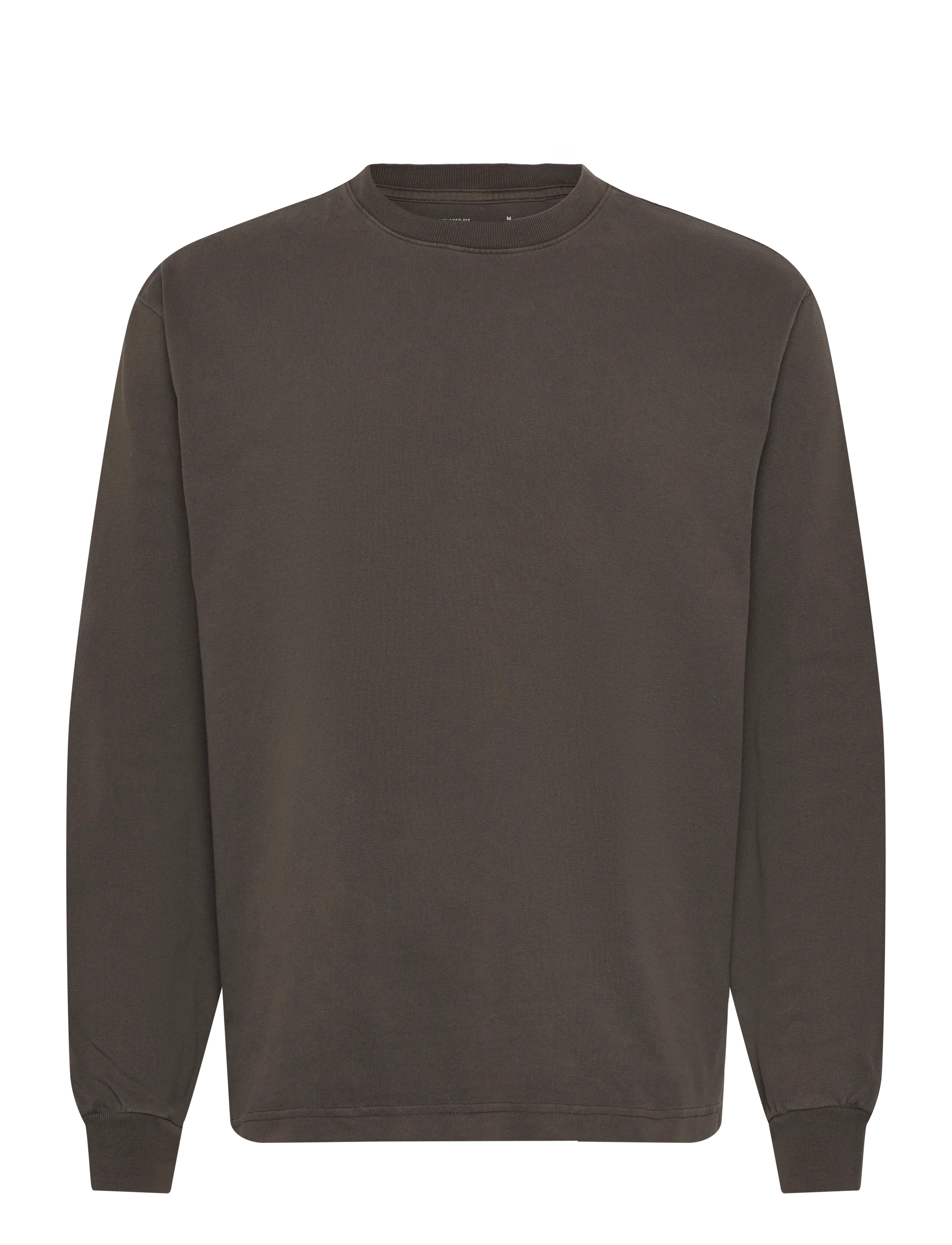 Weekday Relaxed Long-Sleeved T-Shirt, L, Brown, Sweatshirts & Hættetrøjer > Sweatshirts, Herre