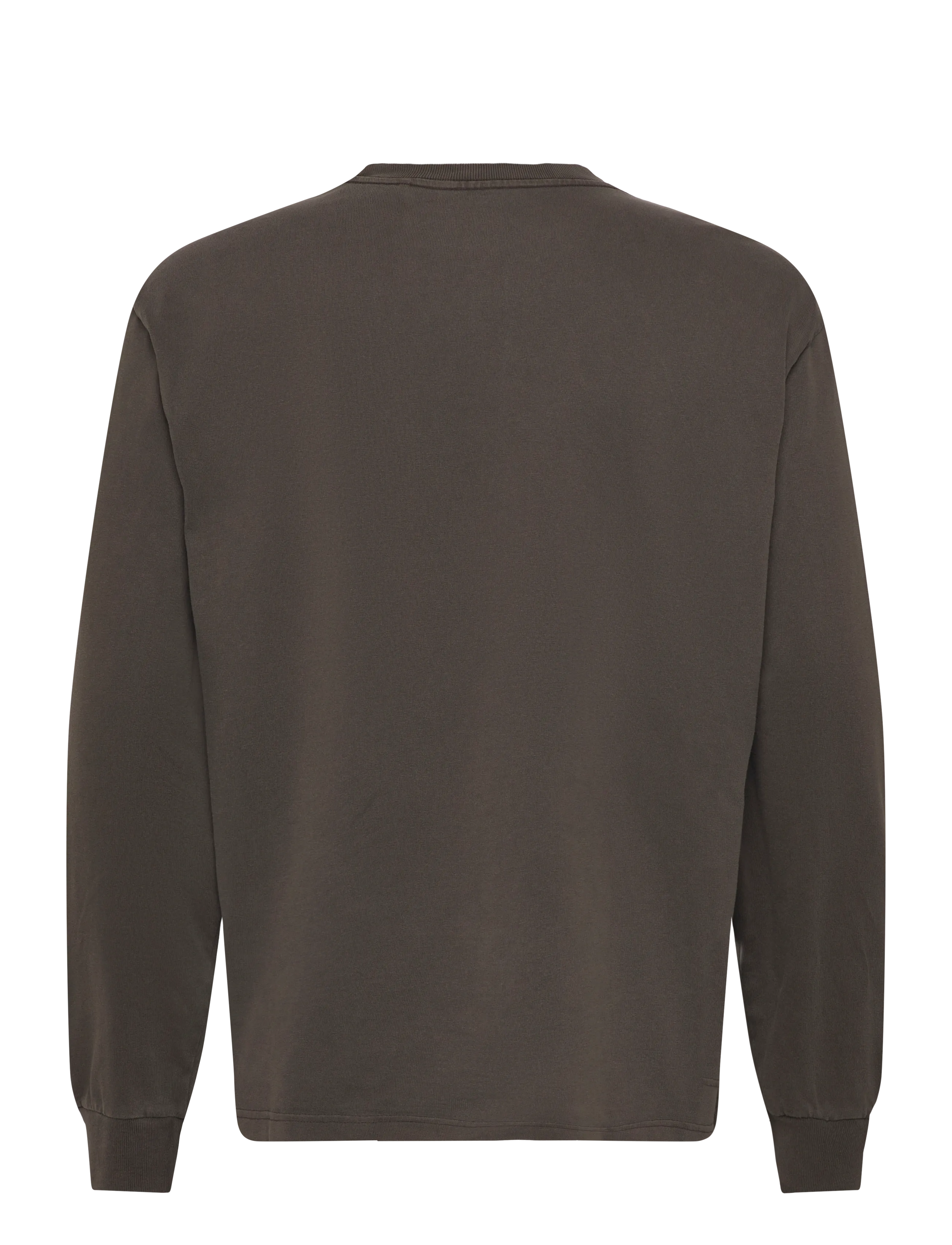 Weekday - Relaxed Long-Sleeved T-shirt - langærmede t-shirts - dark brown - 1