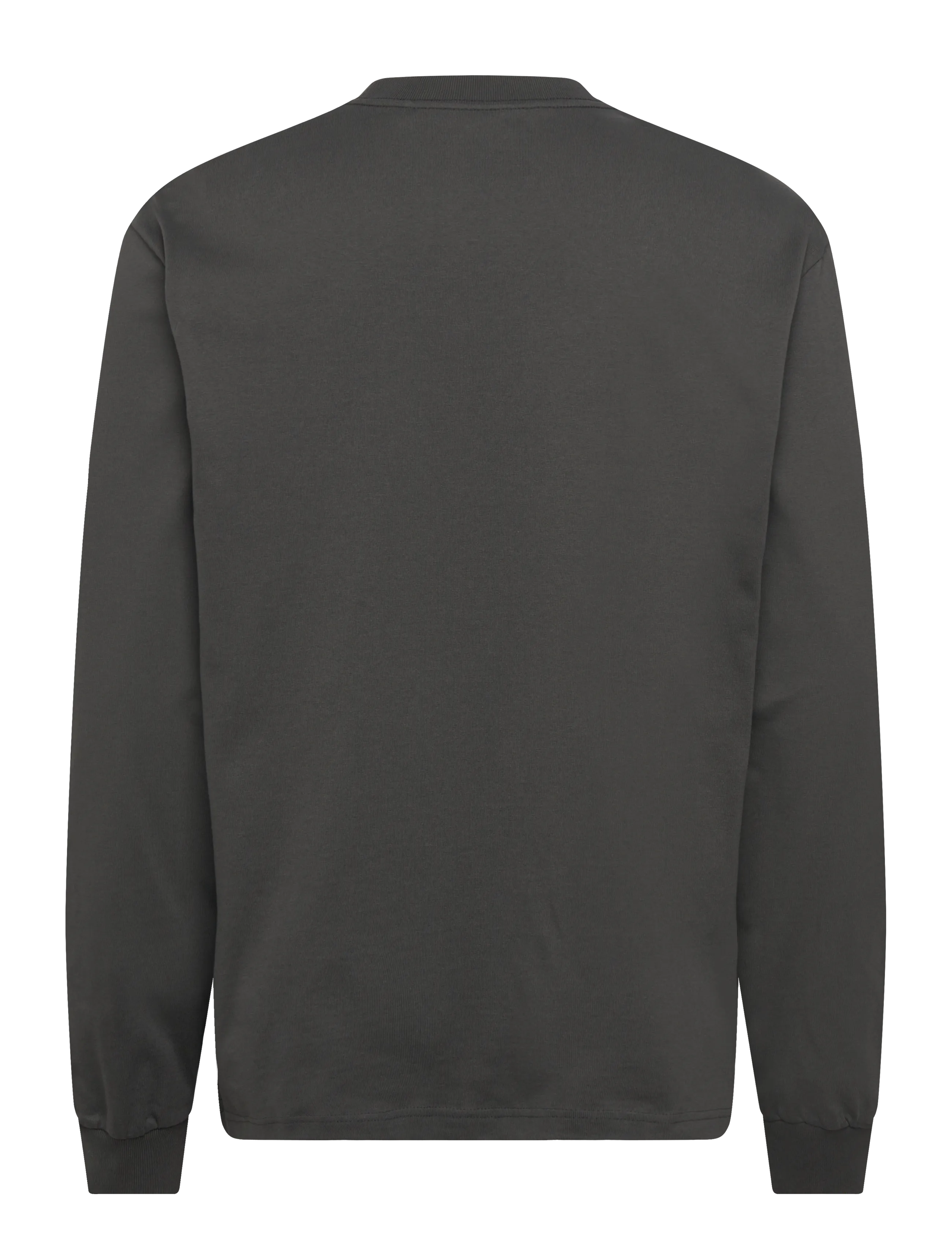 Weekday - Relaxed Long-Sleeved T-shirt - langærmede t-shirts - dark grey - 1