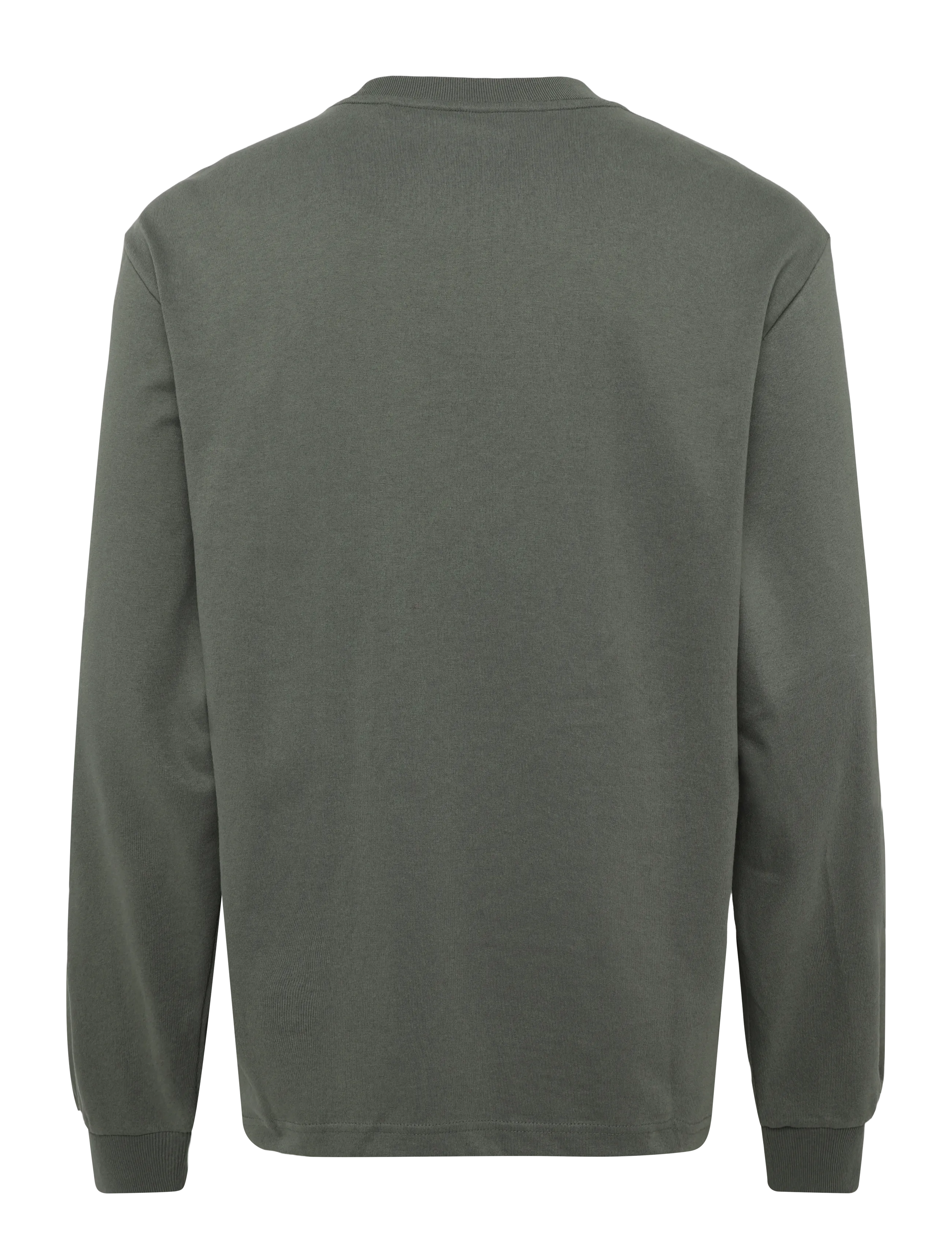 Weekday - Relaxed Long-Sleeved T-shirt - pikkade varrukatega t-särgid - khaki green - 1