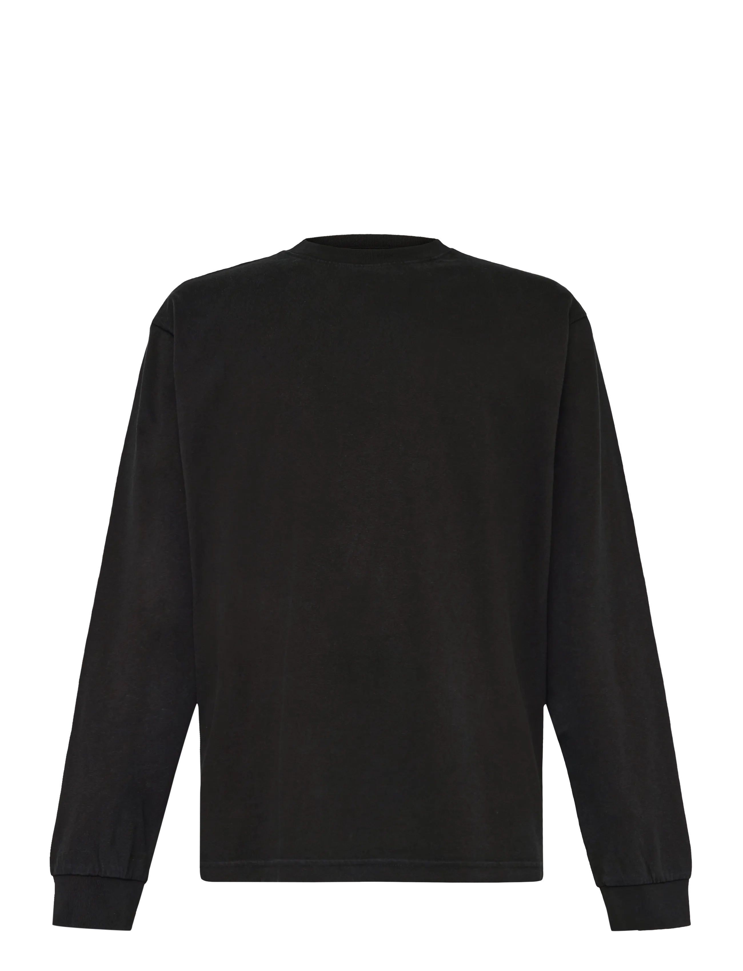 Weekday Relaxed Long-Sleeved T-Shirt, L, Black, Sweatshirts & Hættetrøjer > Sweatshirts, Herre