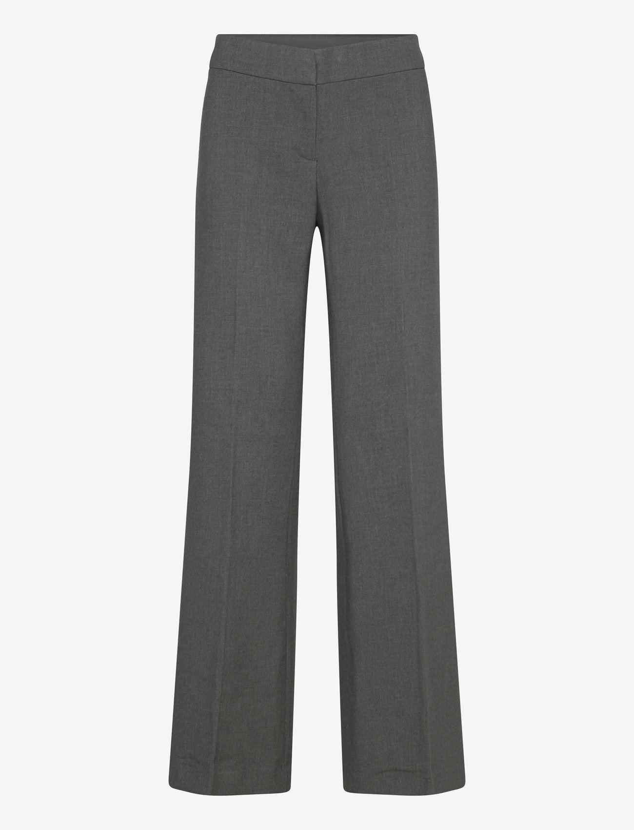 Weekday - Flared Trousers - utsvängda byxor - dark grey melange - 1