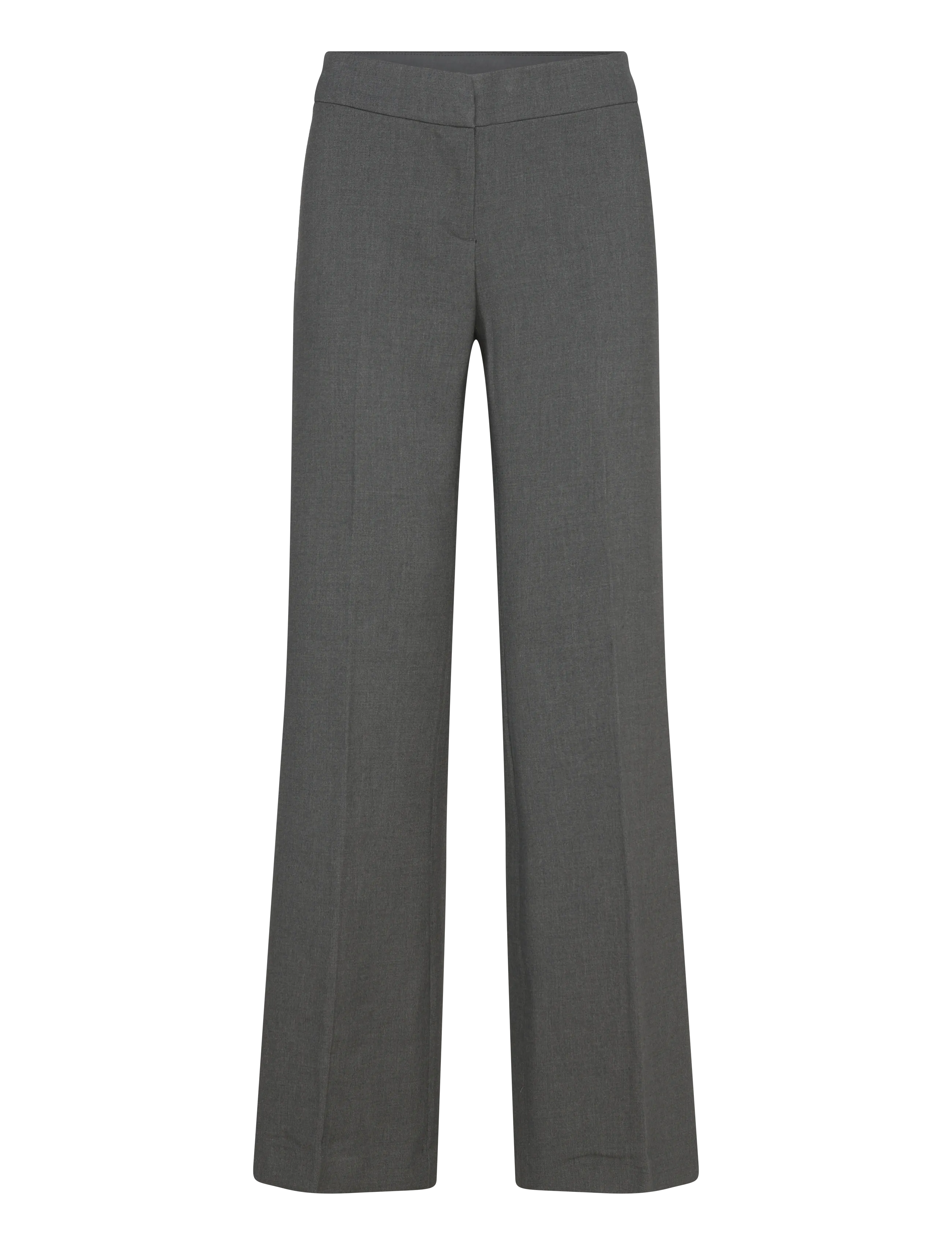 Flared Trousers - DARK GREY MELANGE