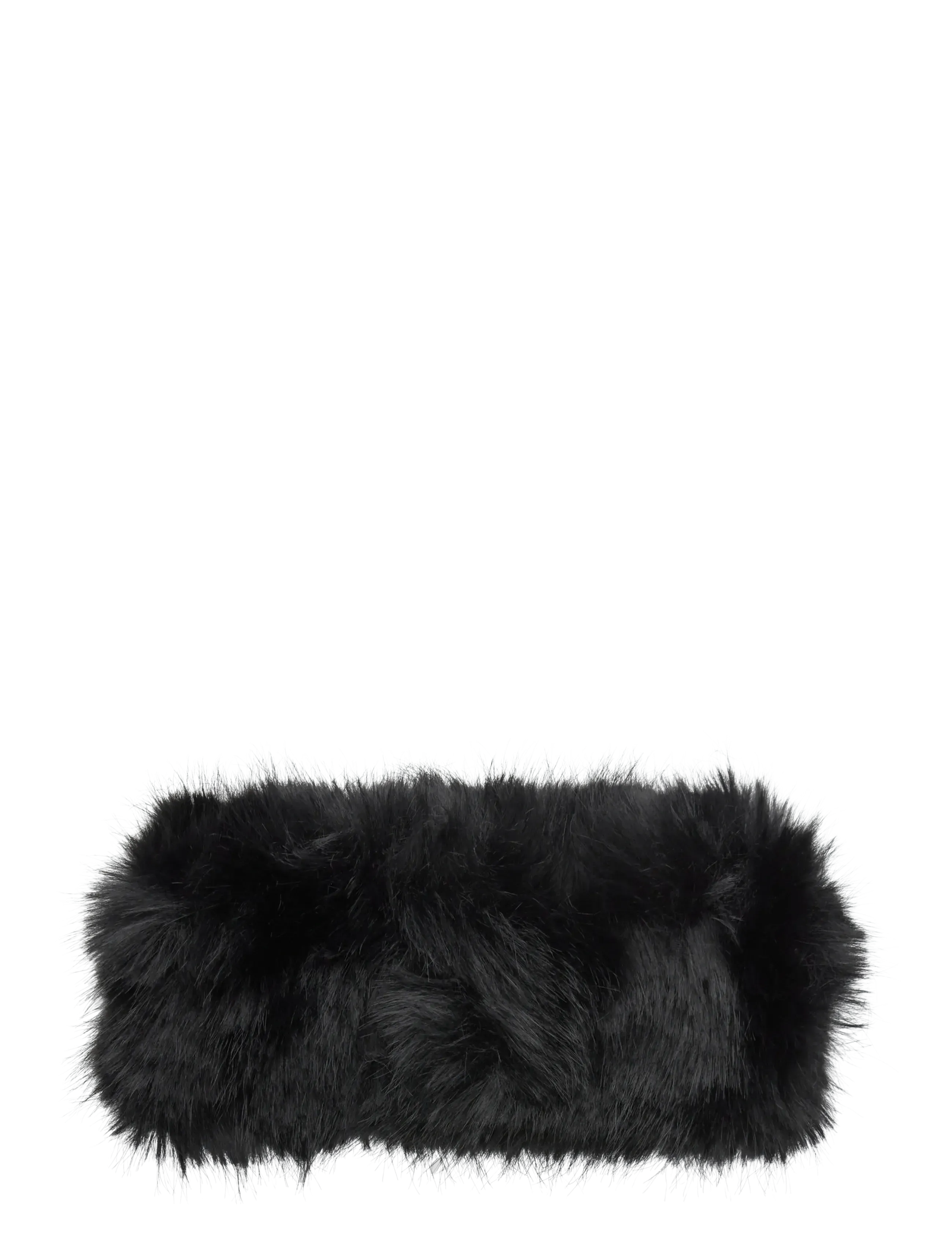 Weekday Soft Faux Fur Headband, One Size, Hair Accessories, Schwarz - Band, Beauty