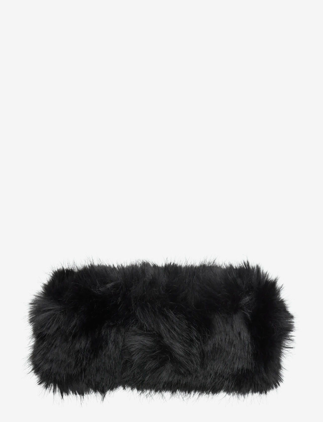 Weekday - Soft Faux Fur Headband - hårband & diadem - black - 0