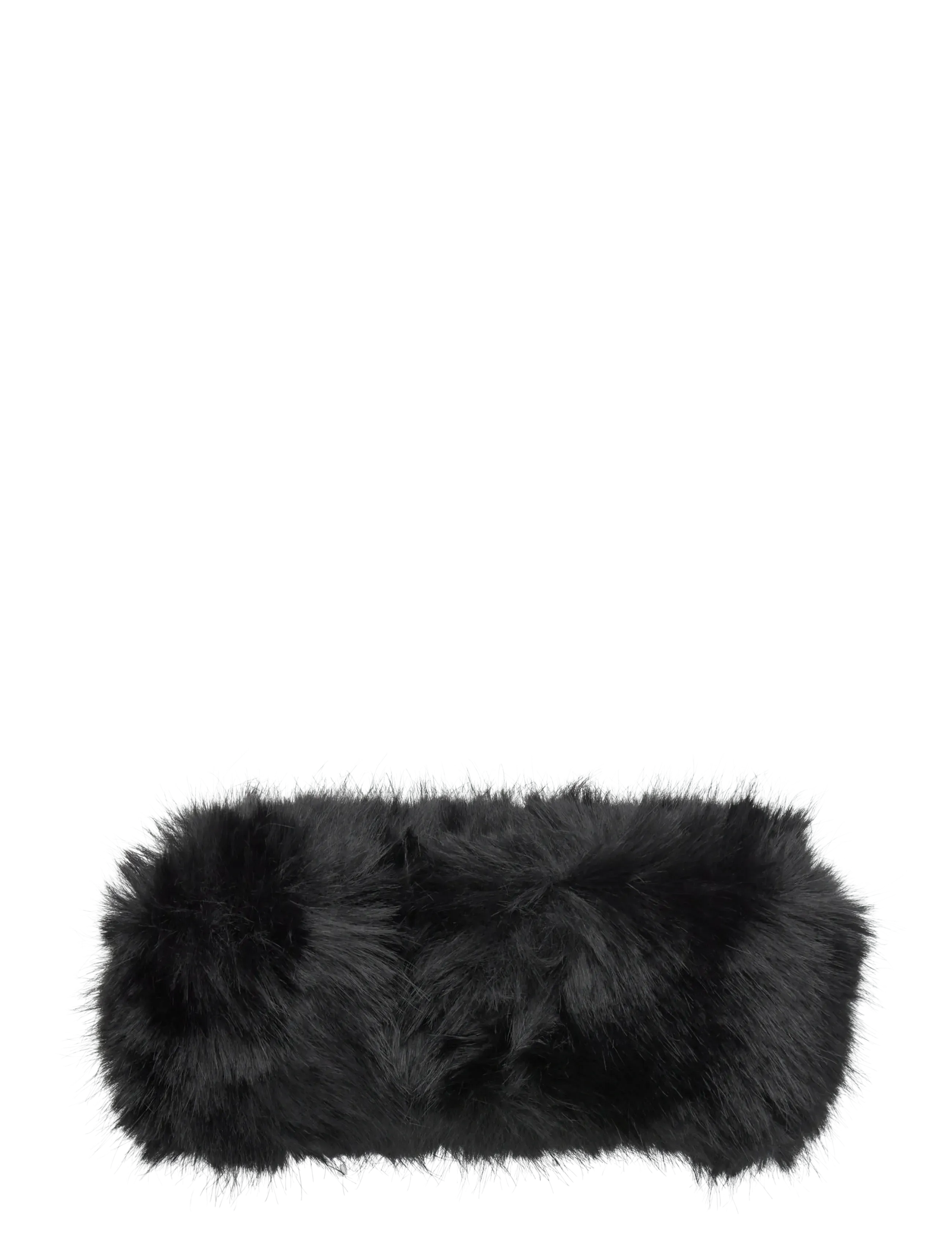 Weekday - Soft Faux Fur Headband - black - 1