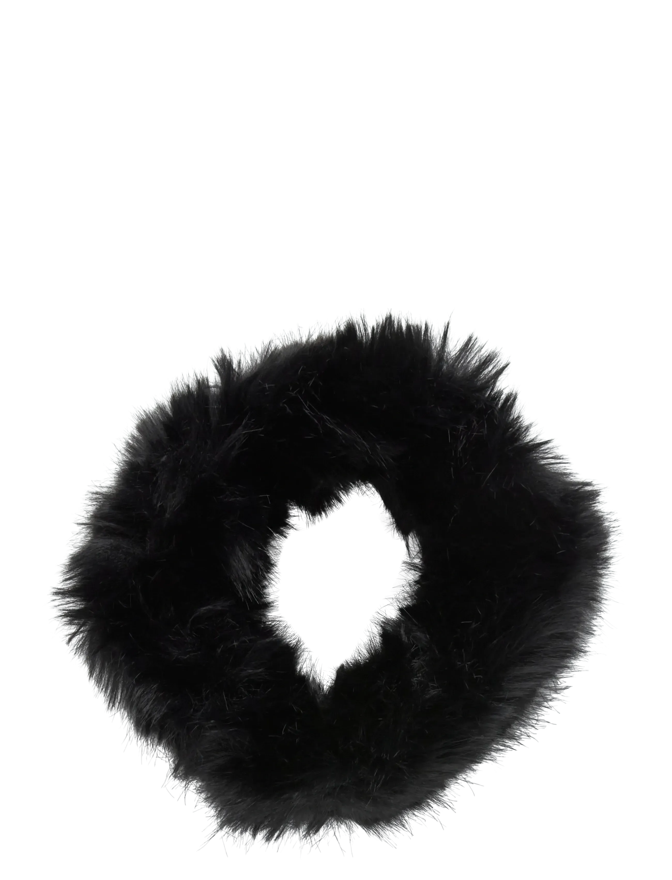 Weekday - Soft Faux Fur Headband - black - 2
