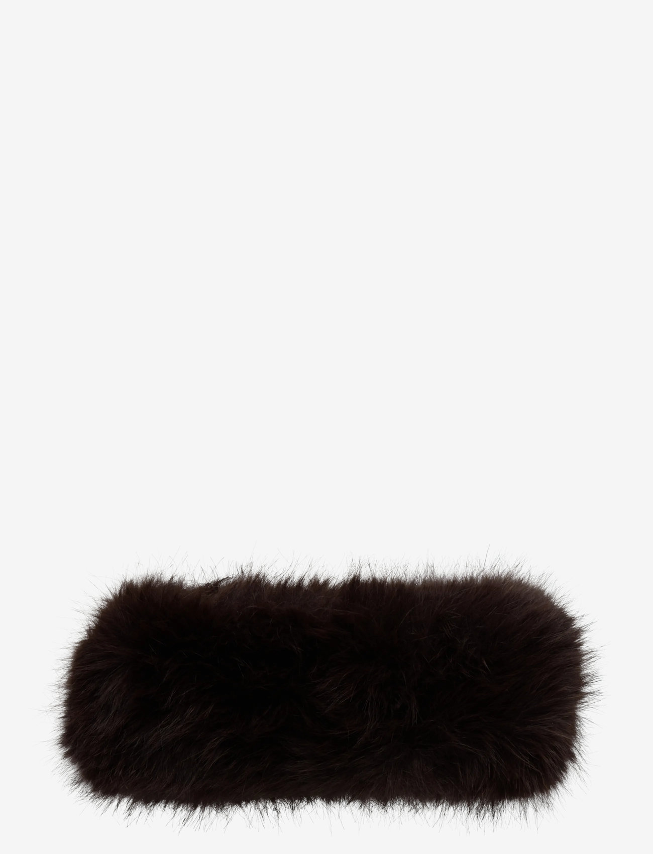 Weekday - Soft Faux Fur Headband - haarband - dark brown - 0