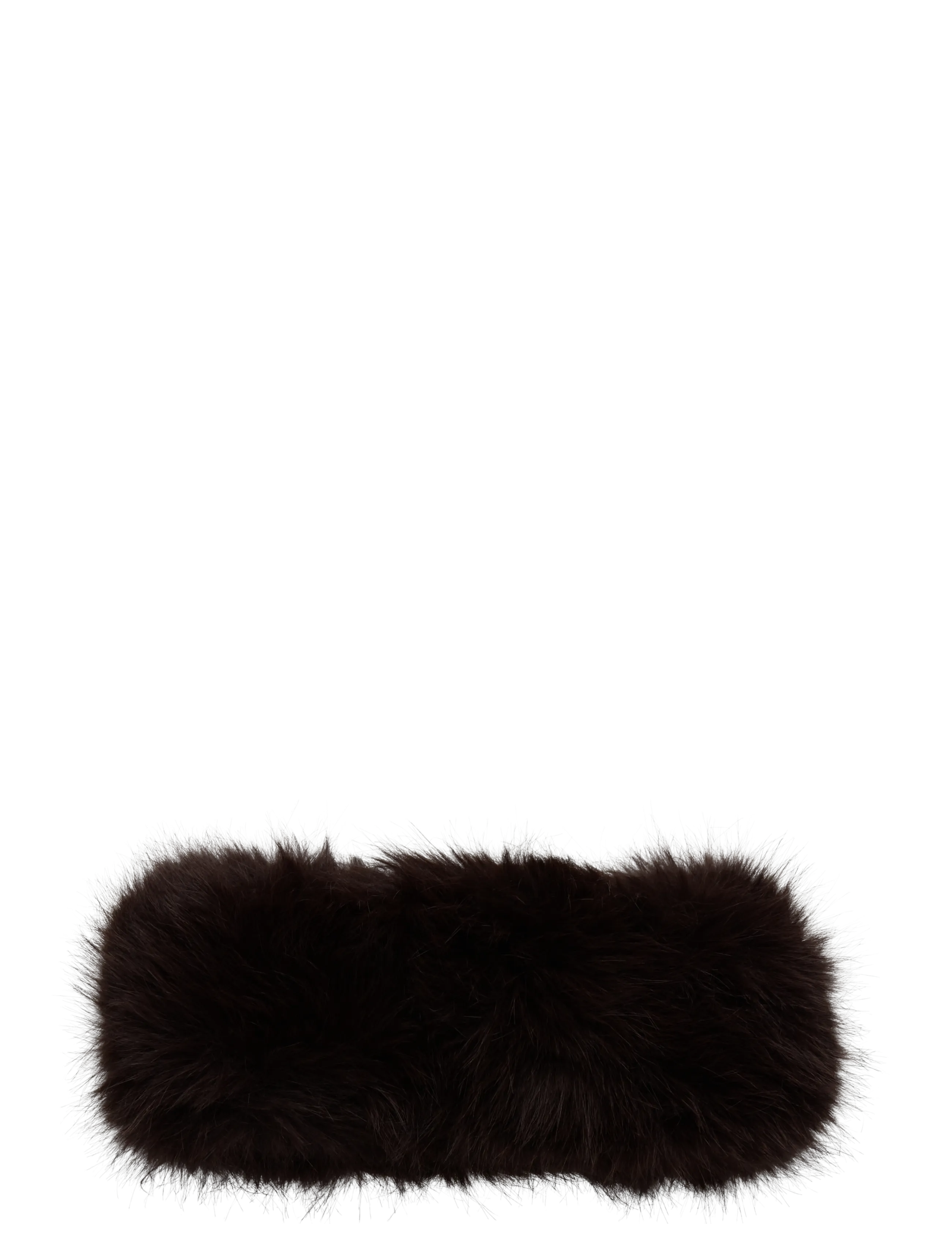 Weekday - Soft Faux Fur Headband - dark brown - 1
